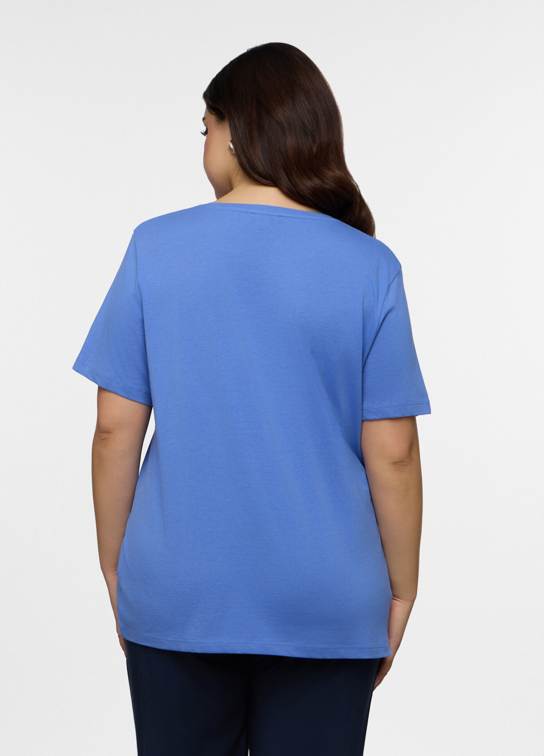 T-shirt girocollo donna curvy_1
