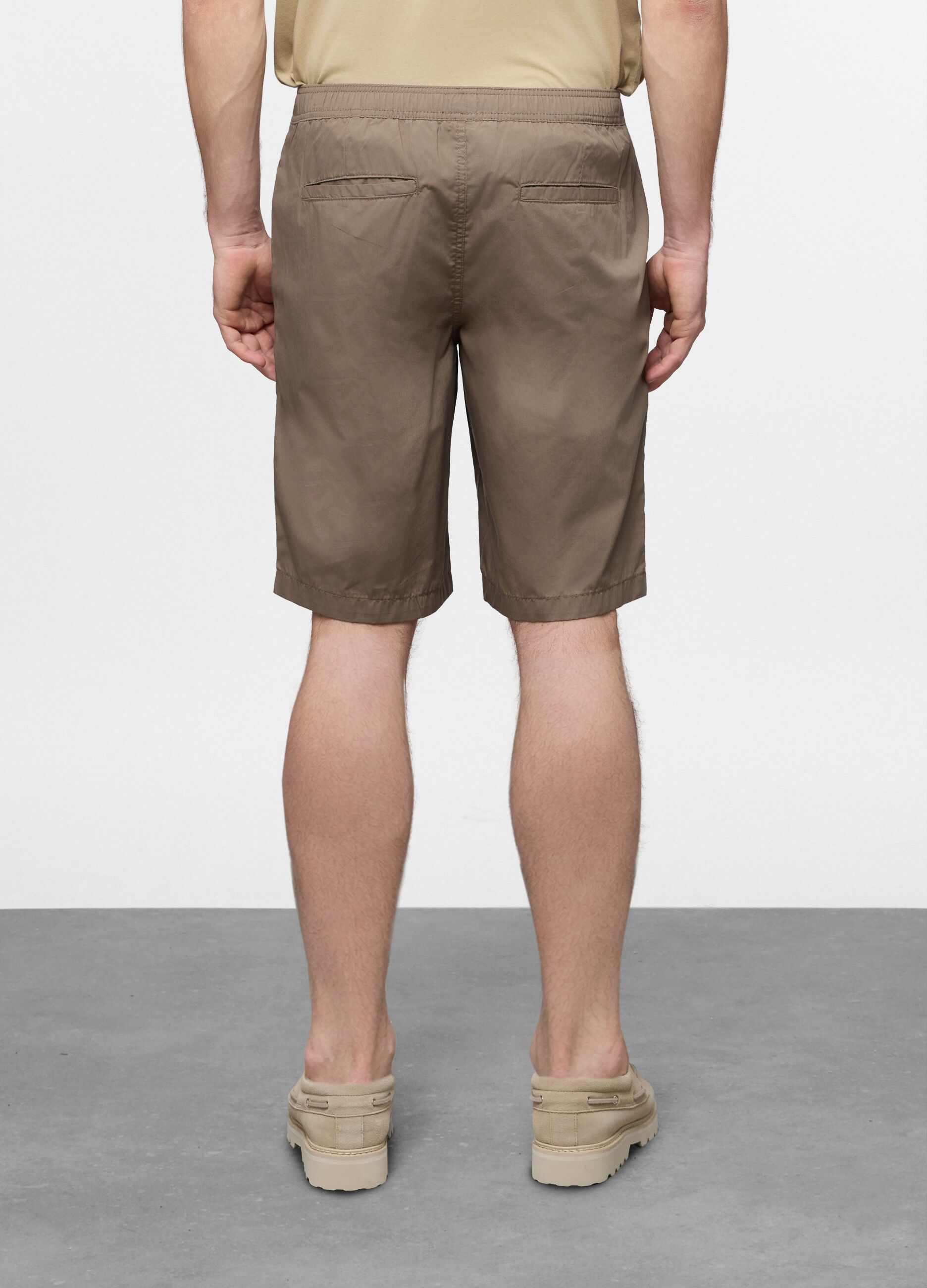 Bermuda chino in popeline misto cotone uomo_1