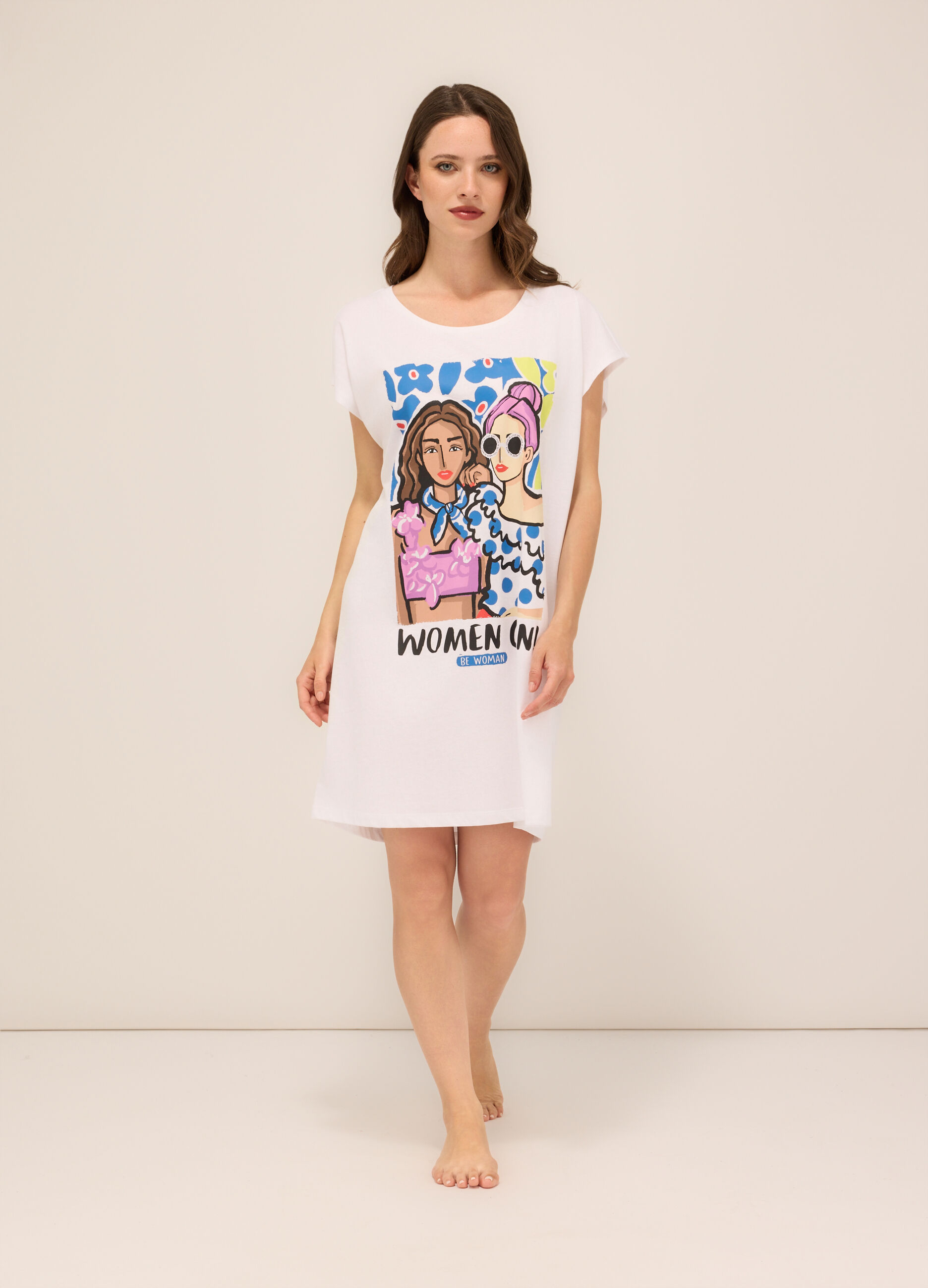Maxi t-shirt da spiaggia donna_0