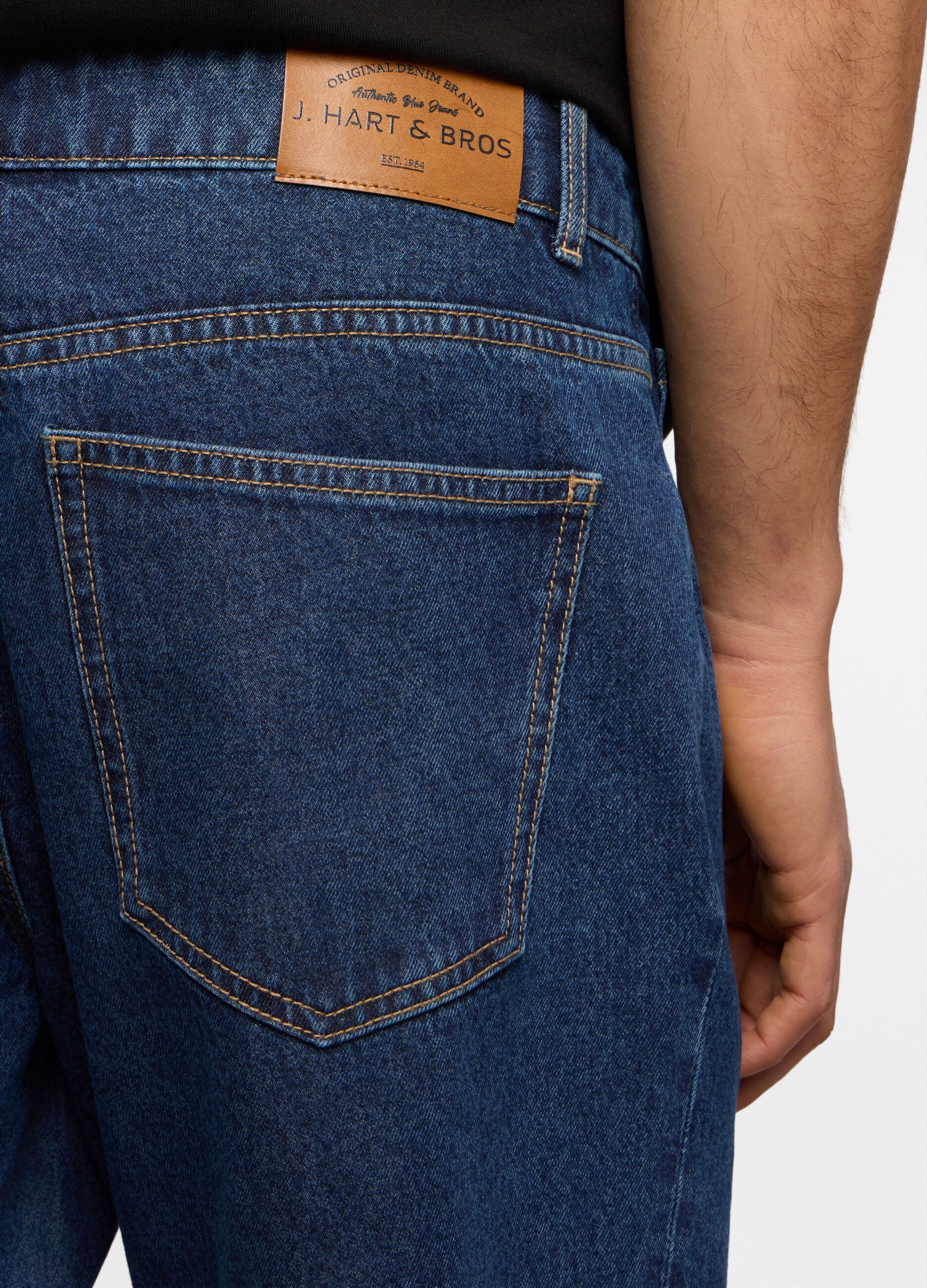 Jeans 5 tasche regular fit in denim uomo_3