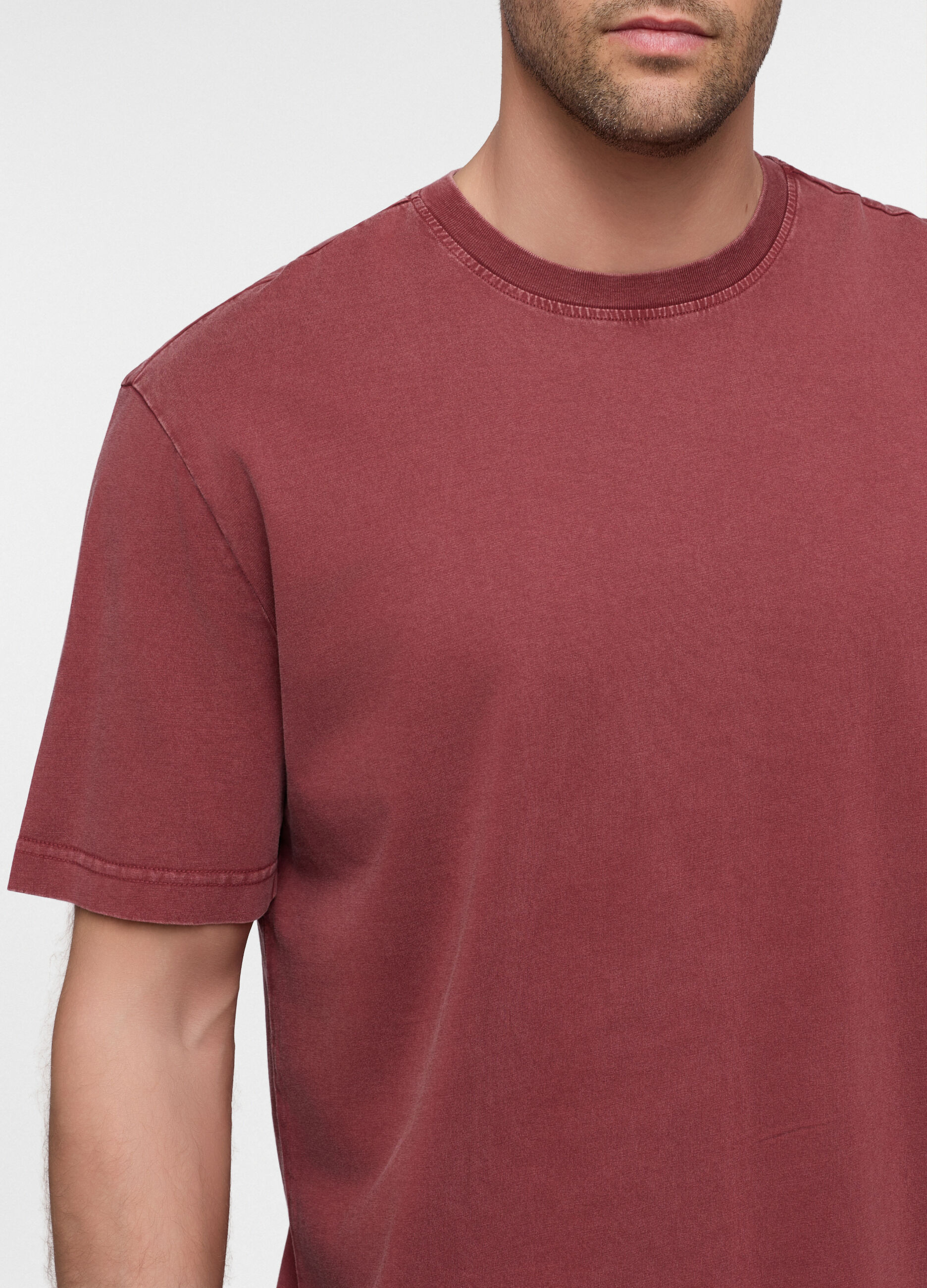 T-shirt relaxed fit in cotone uomo_2