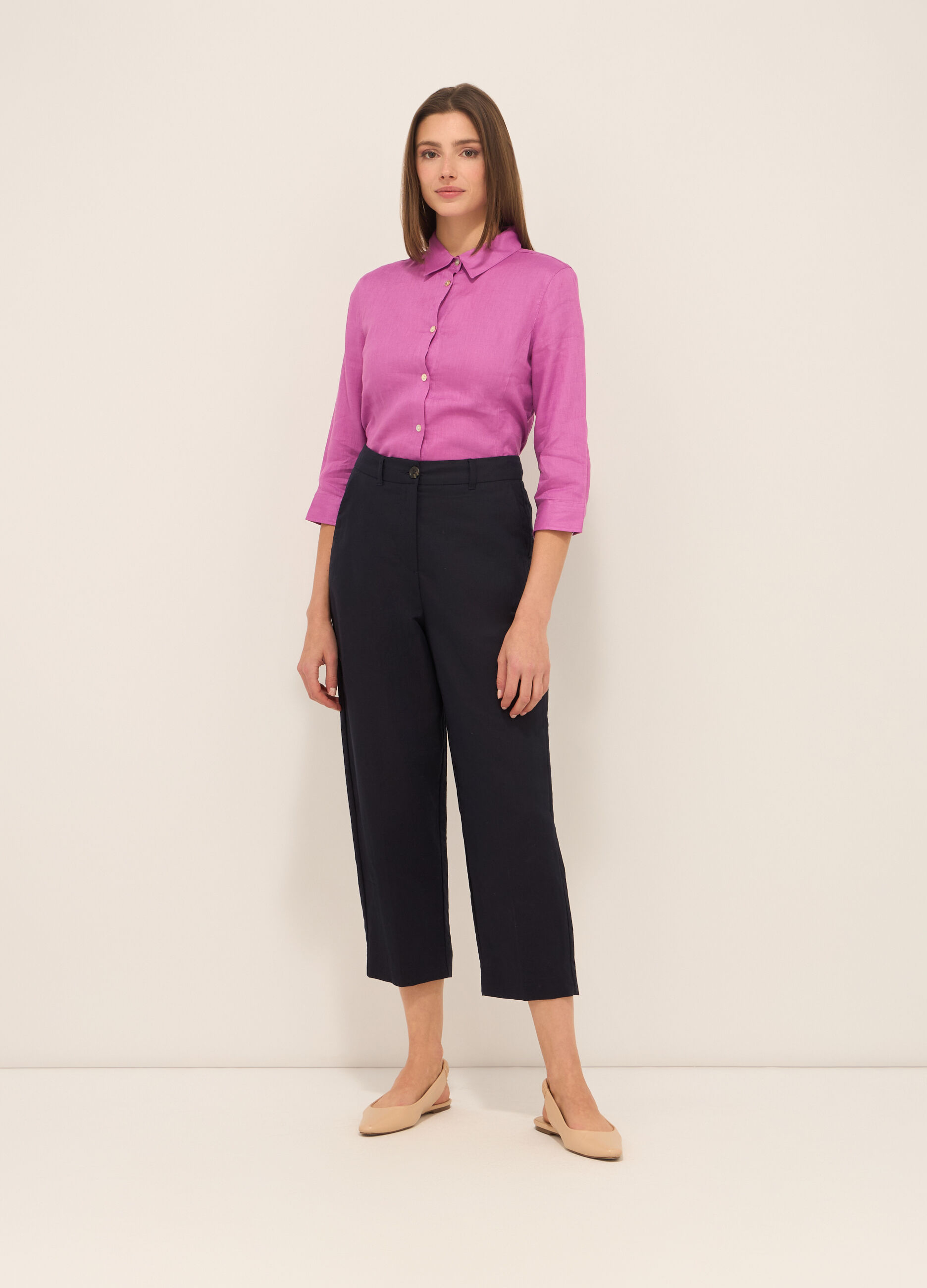 Pantaloni misto lino_0