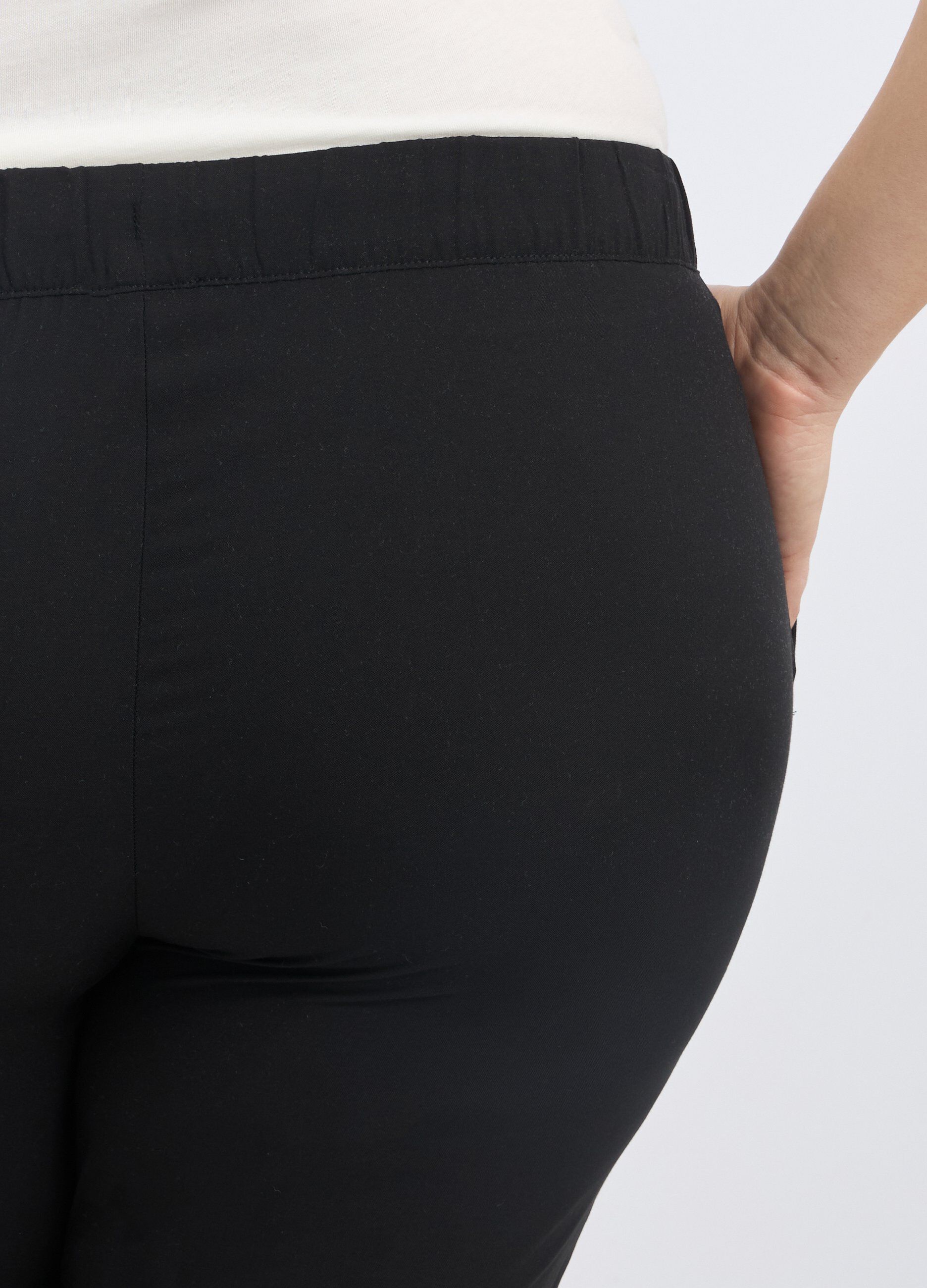 Pantaloni in pura viscosa donna curvy