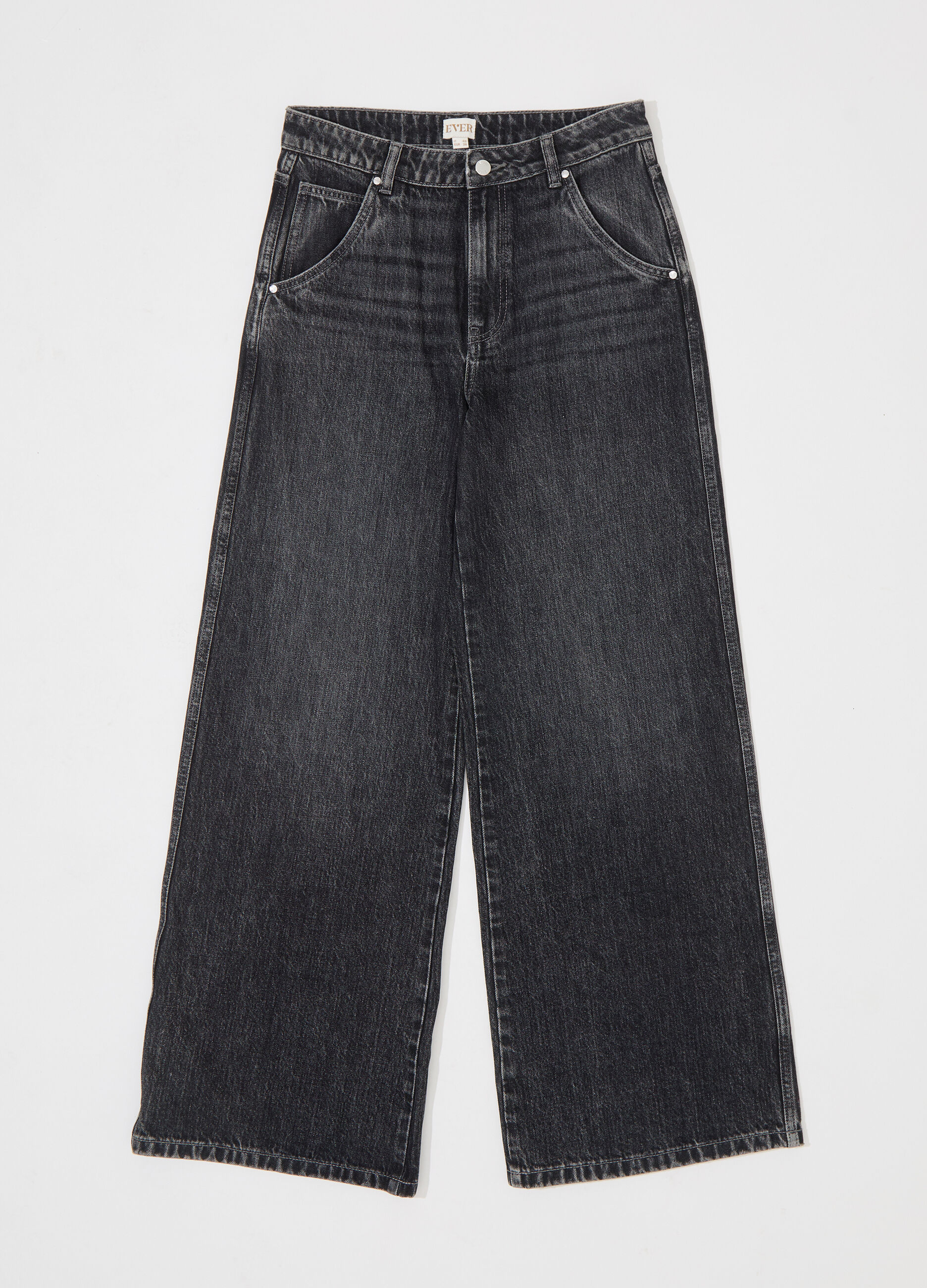 Denim wide leg in cotone misto lyocell donna_4