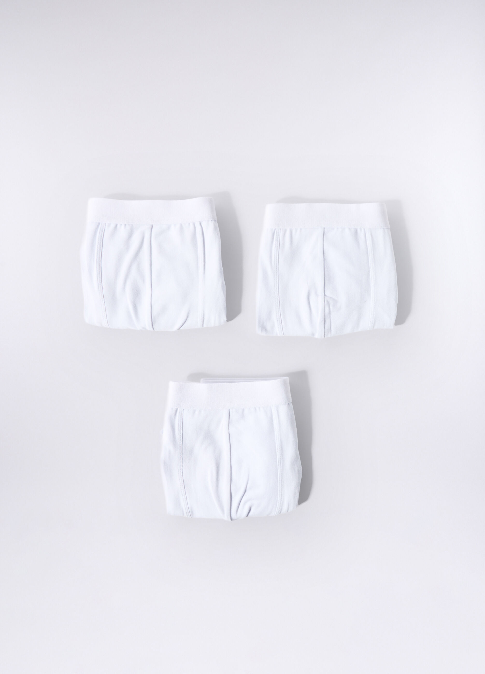 3 pack boxer tinta unita in cotone stretch uomo_0
