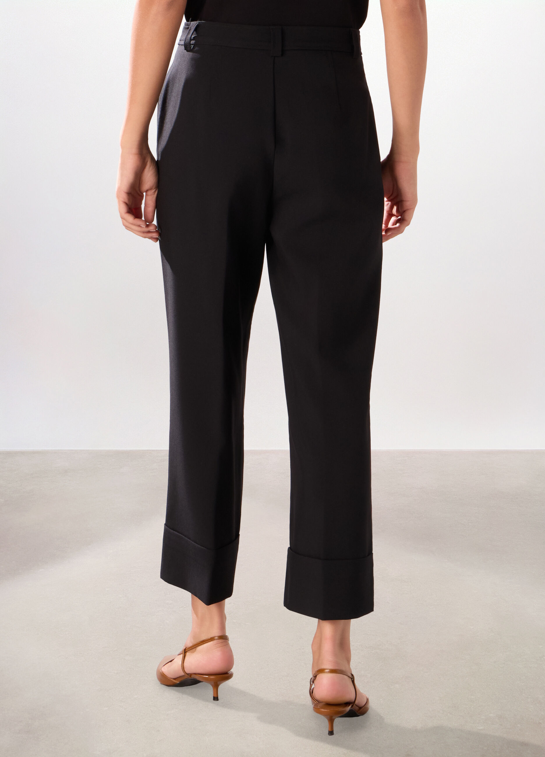 Pantalone palazzo misto viscosa donna_1