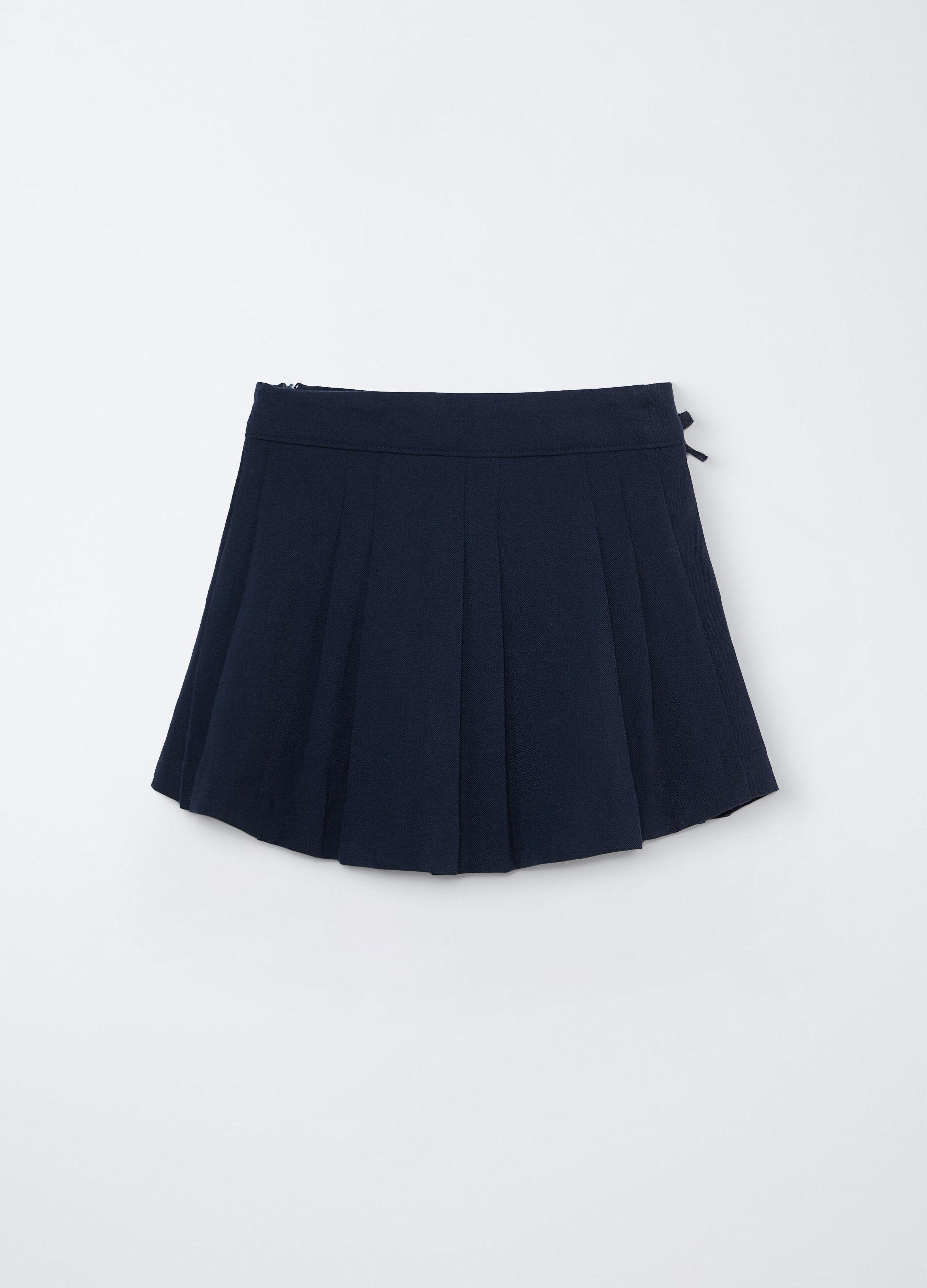 Gonna corta misto viscosa stretch bambina_1