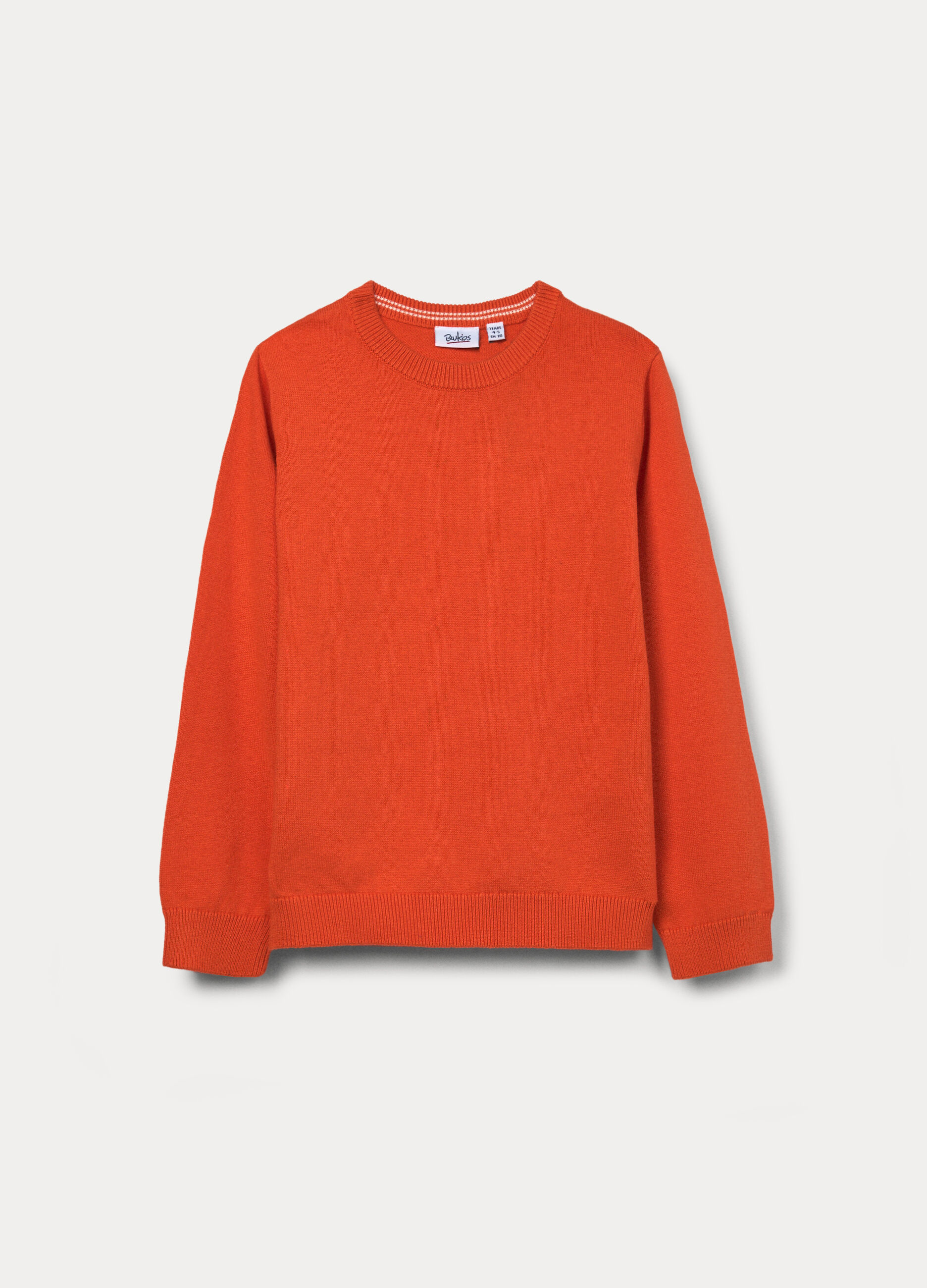 Maglione girocollo tricot in puro cotone bambino_0