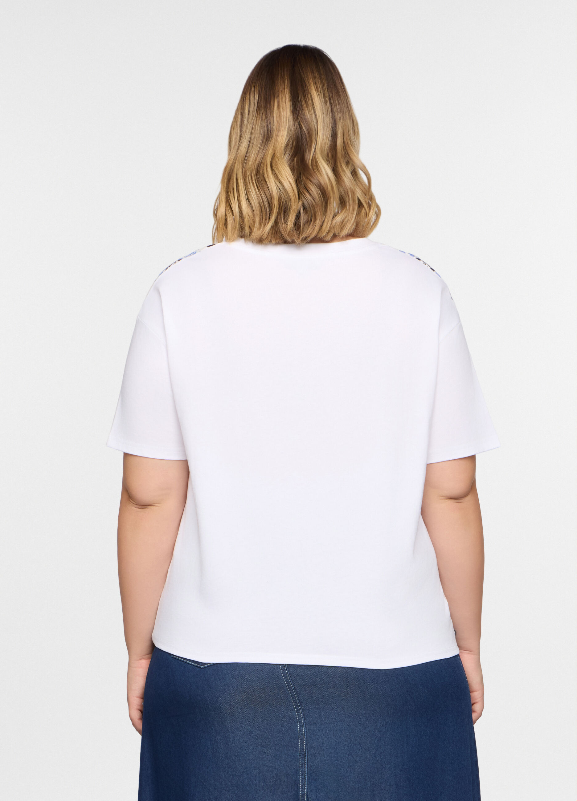 T-shirt girocollo stretch donna_1