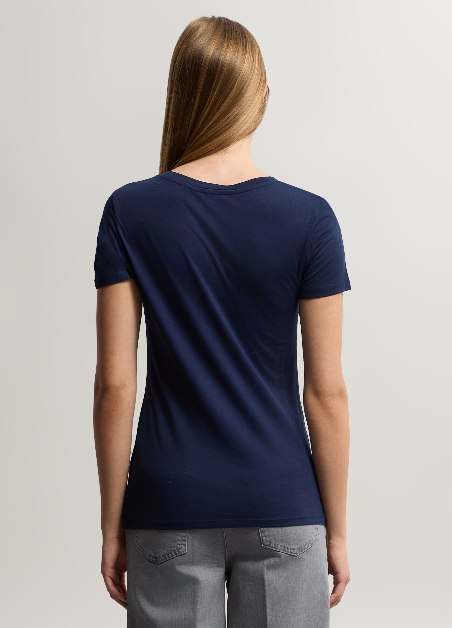 T-shirt girocollo donna_1