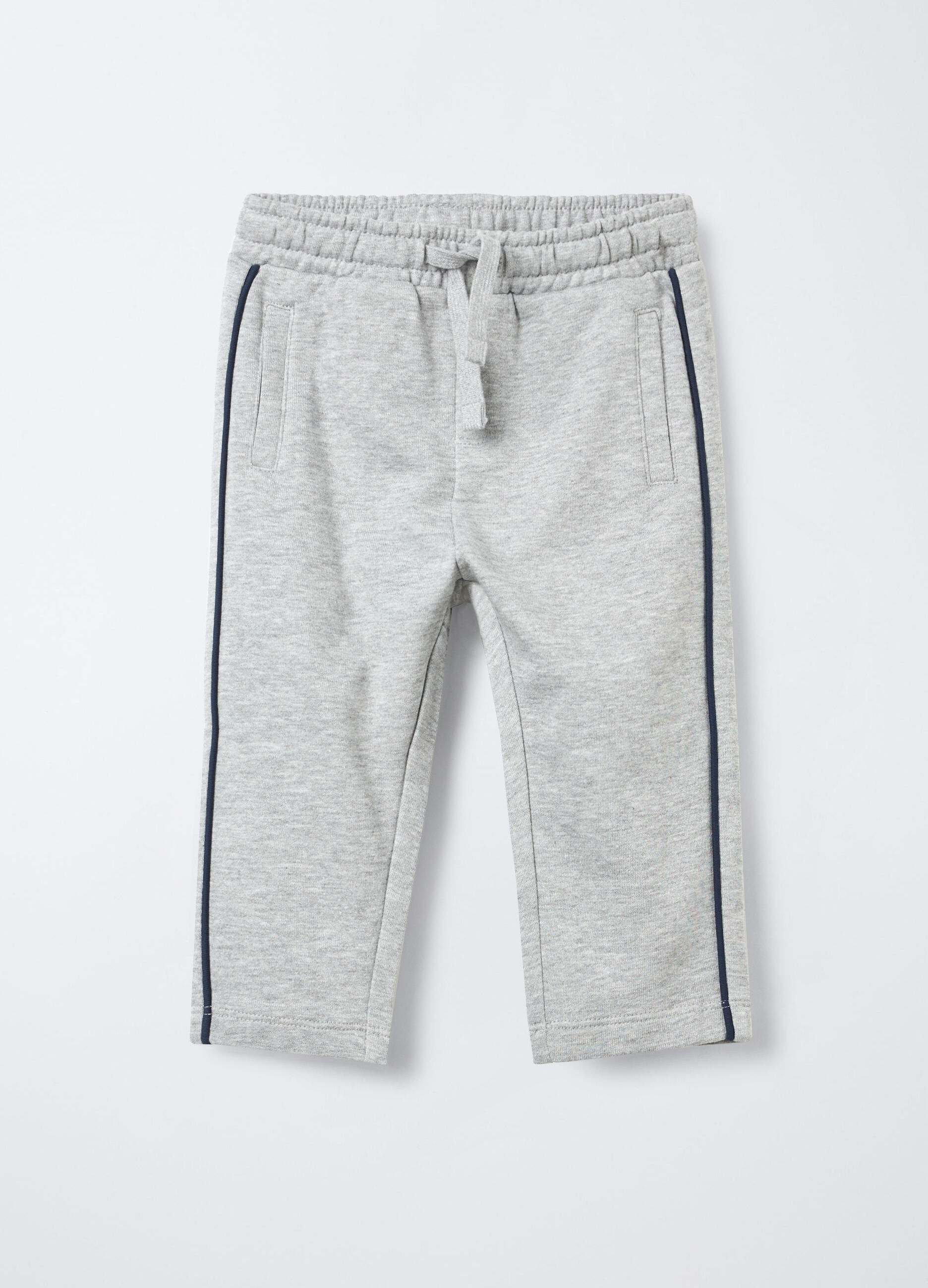 Jogger in cotone garzato misto viscosa Comfort Fit bimbo_0