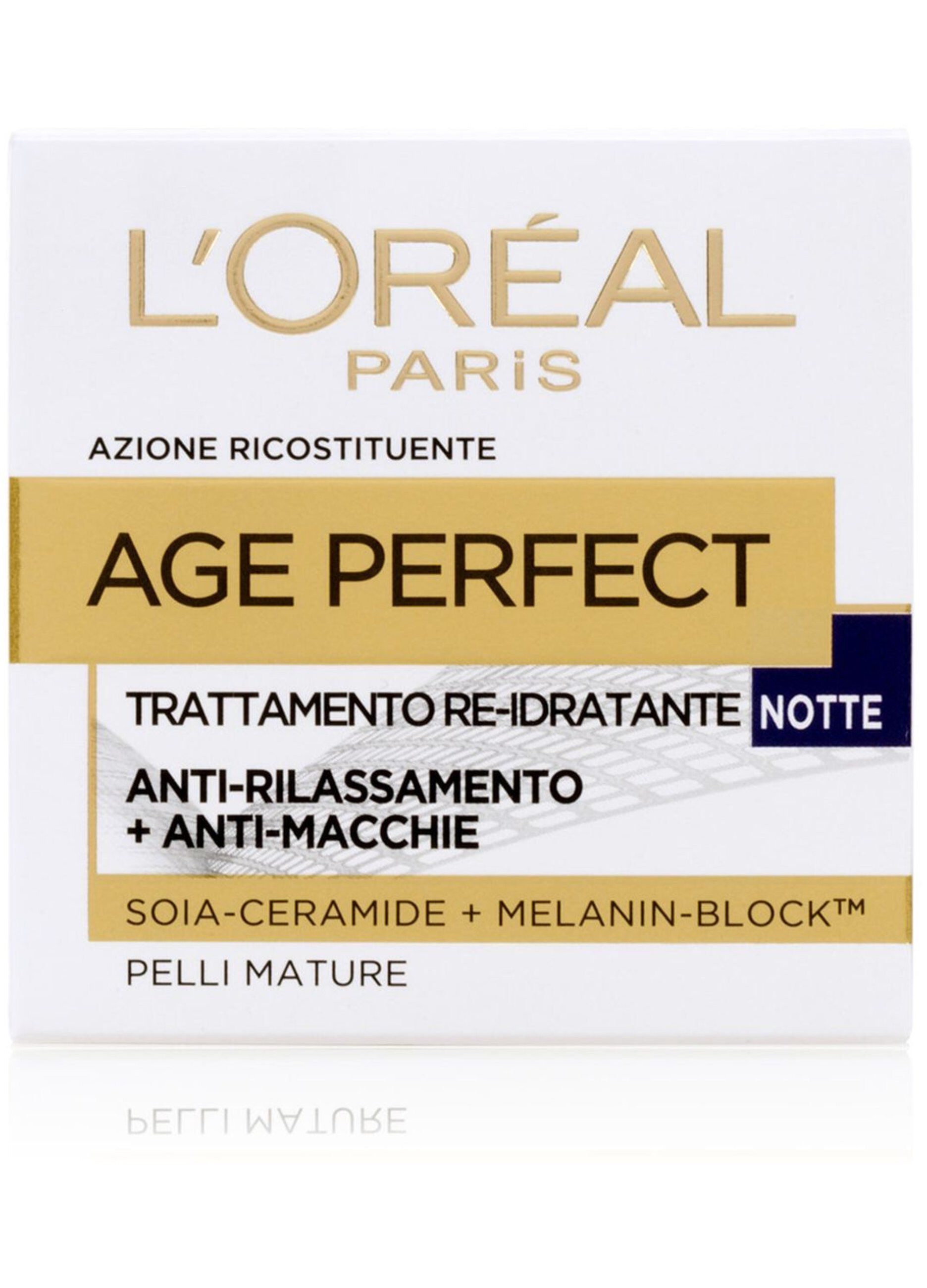 L'Oréal Paris Crema Viso Notte Age Perfect, per Pelli Mature, 50 ml._0