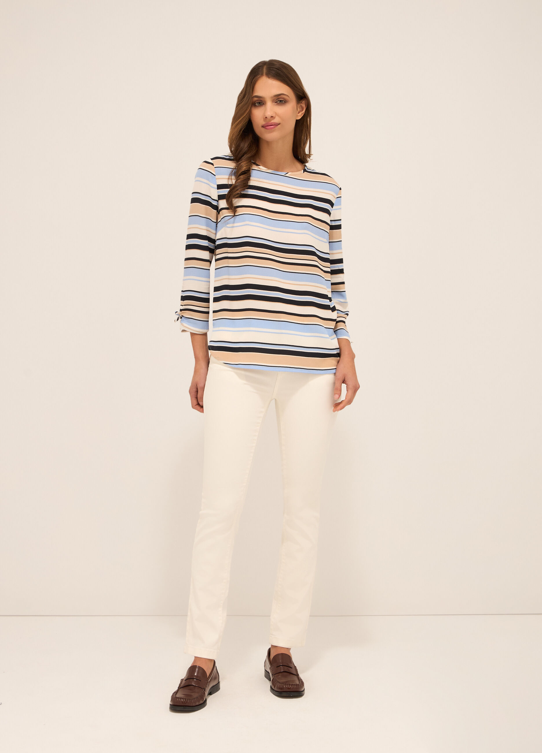 Pantaloni in denim stretch donna_0