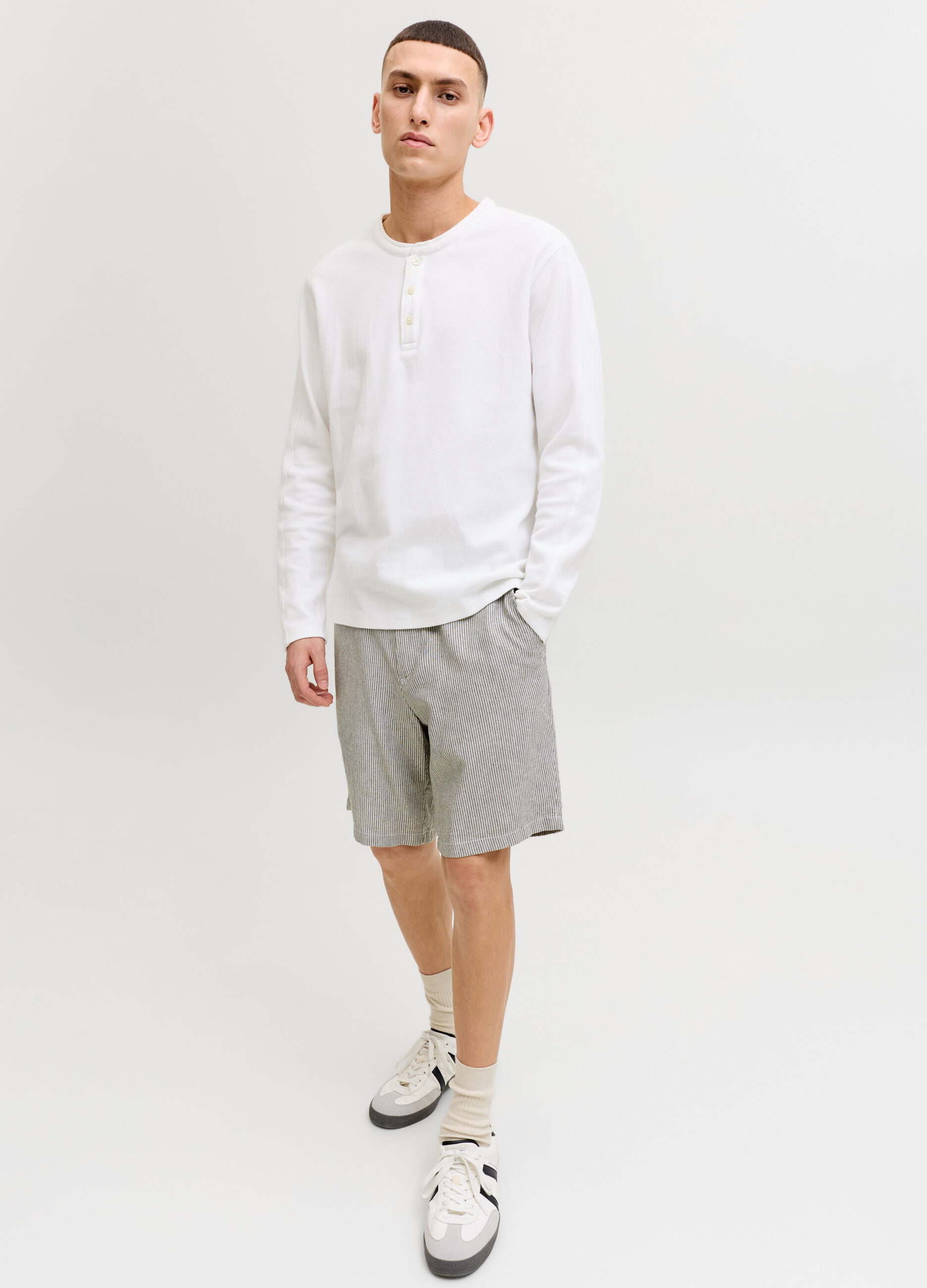 Bermuda chino a righe uomo_2