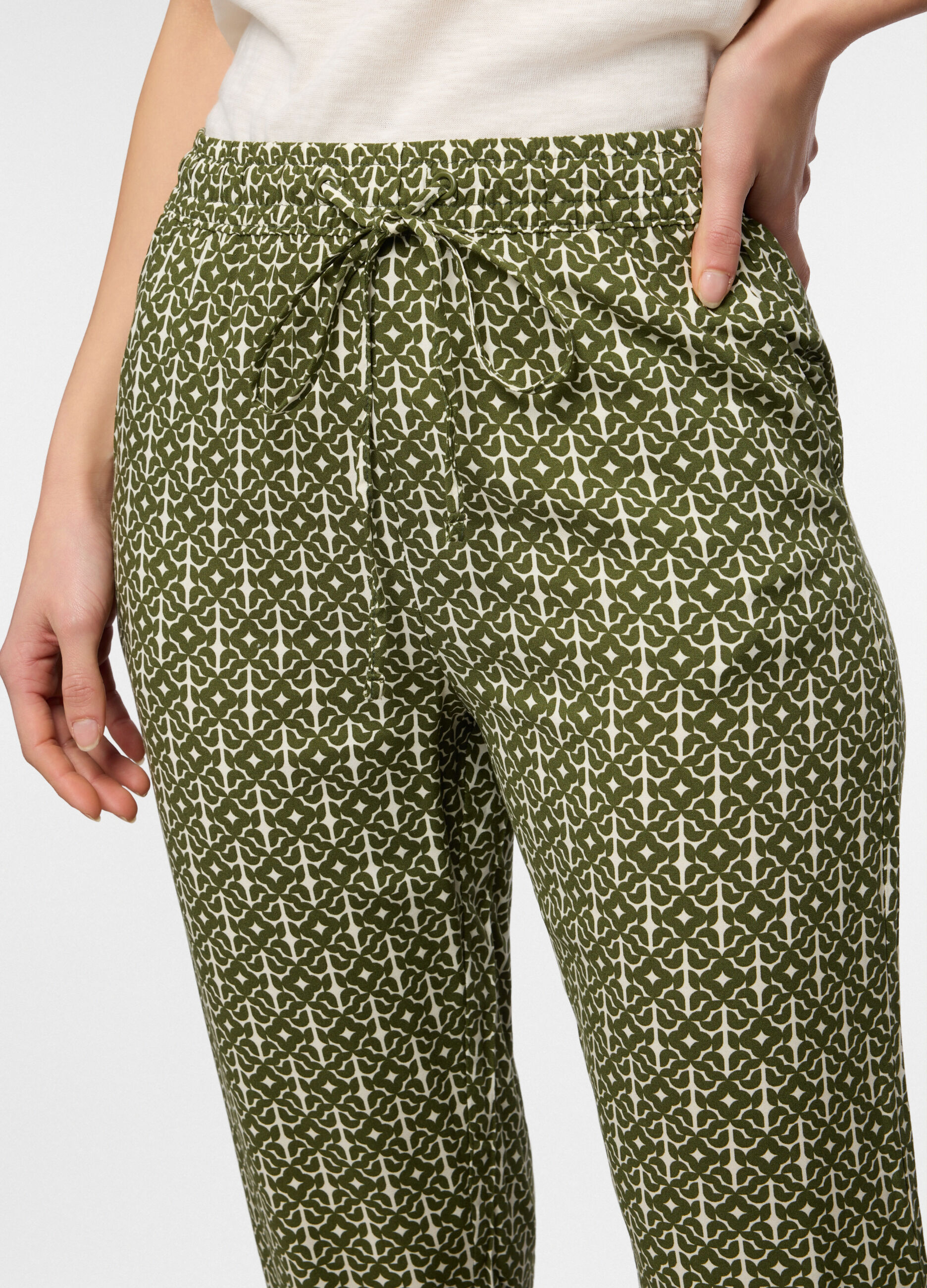 Jogger in pura viscosa donna_2