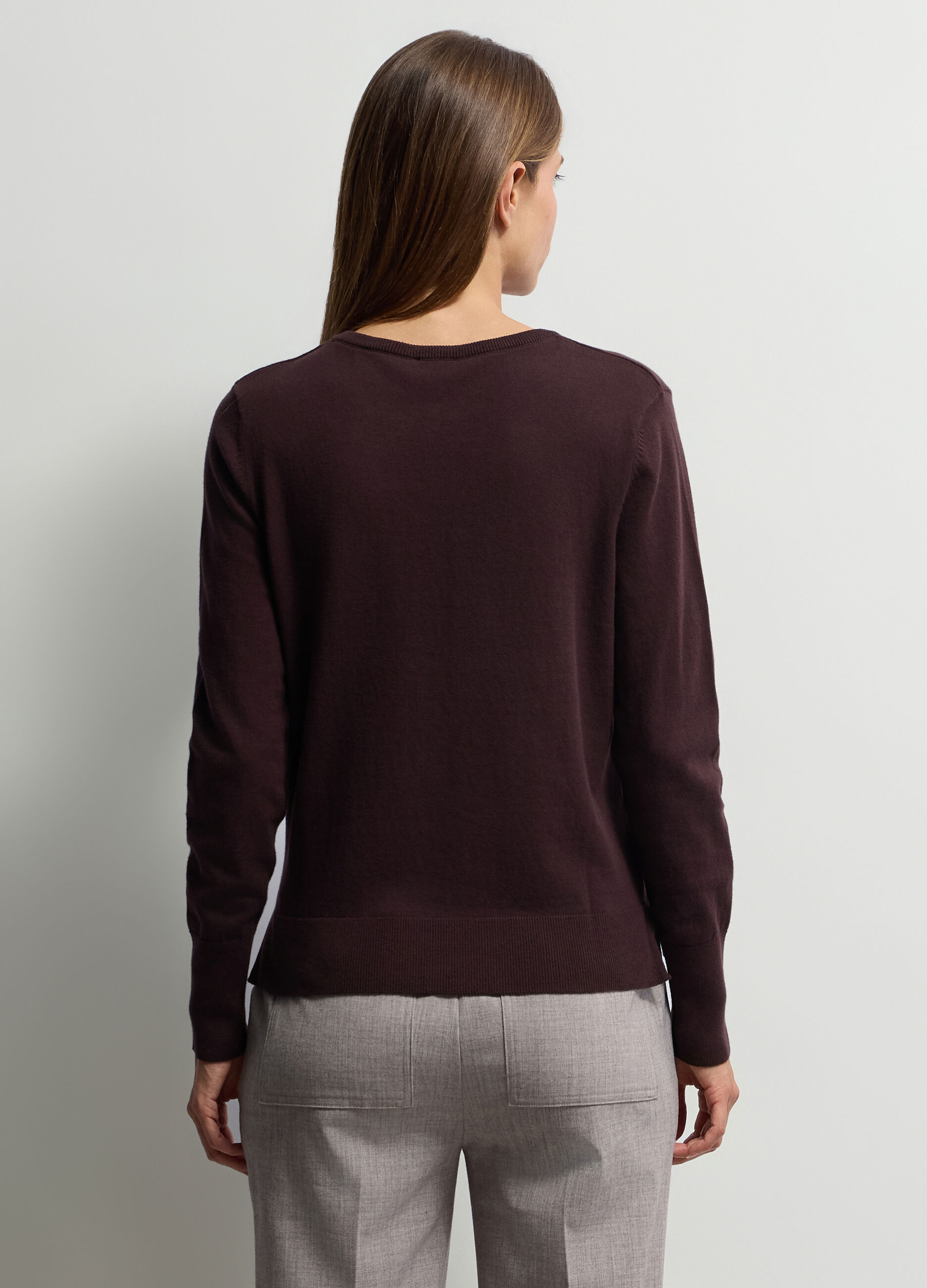 Maglione girocollo rasato donna_1