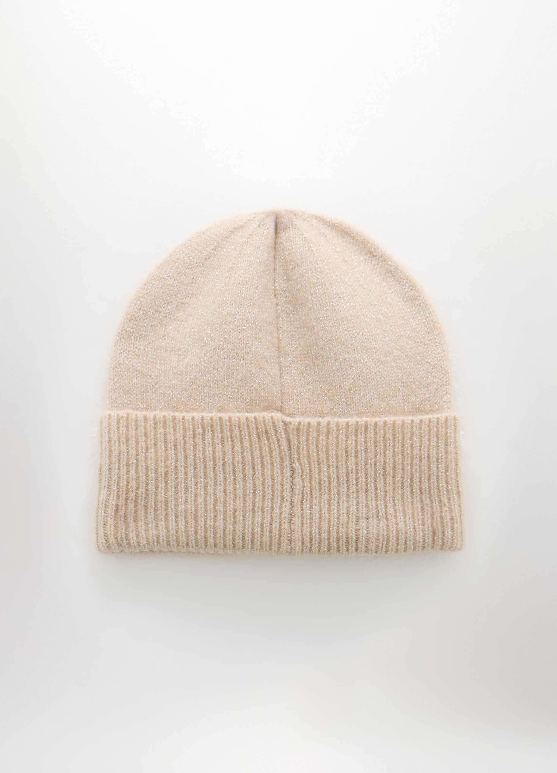 Berretto tricot con filo lurex donna_1