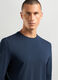 T-shirt a manica lunga in cotone stretch uomo_2