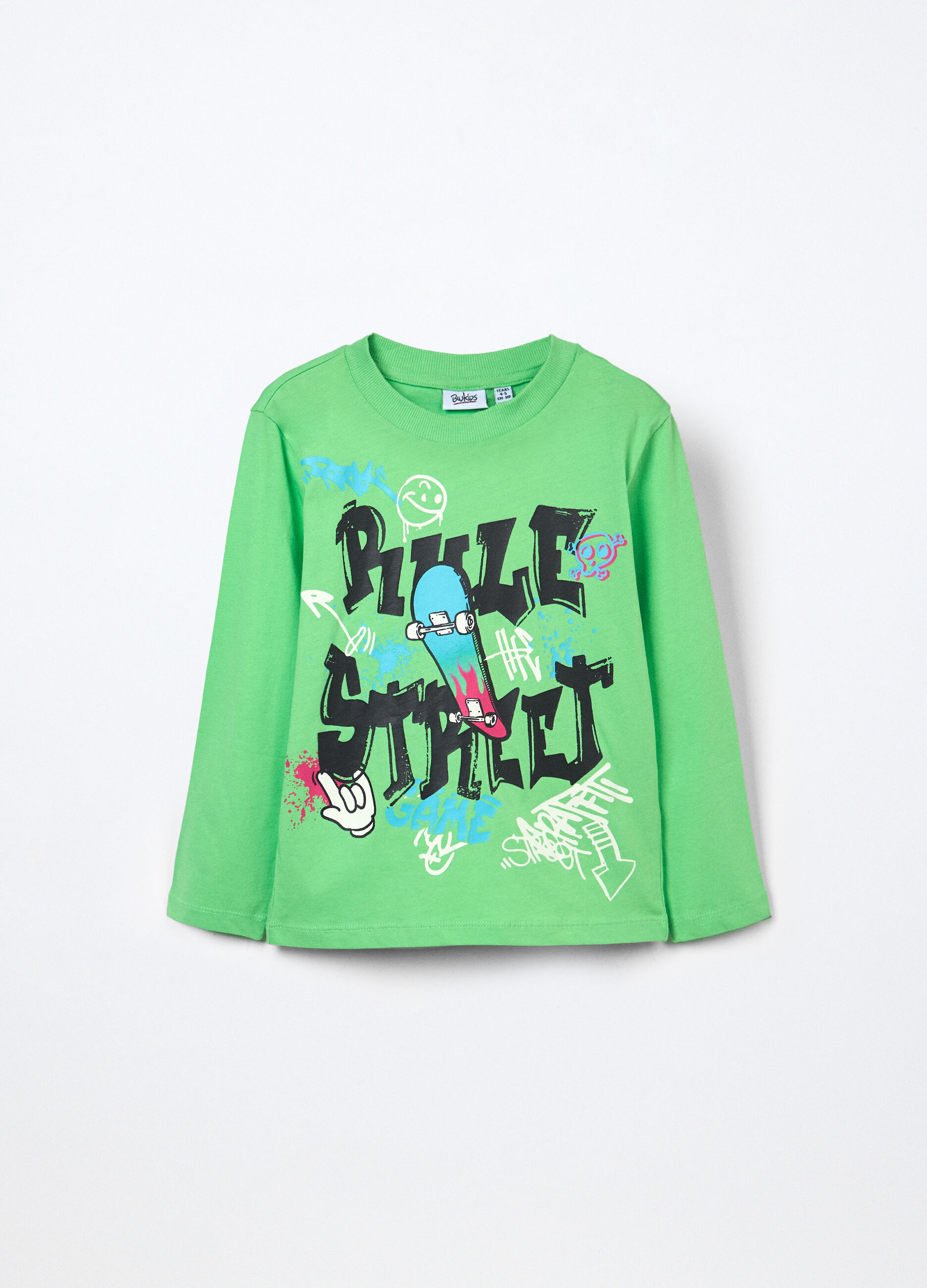 T-shirt in jersey di puro cotone bambino_0