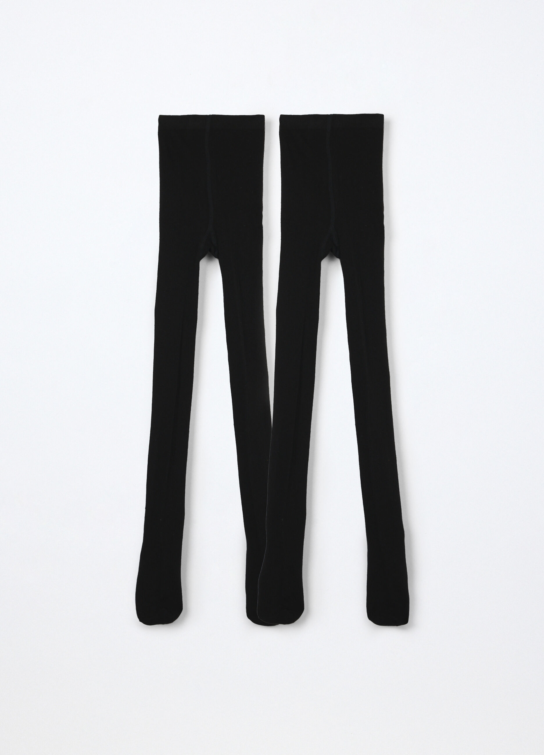 Pack 2 collant in cotone stretch bambina_0