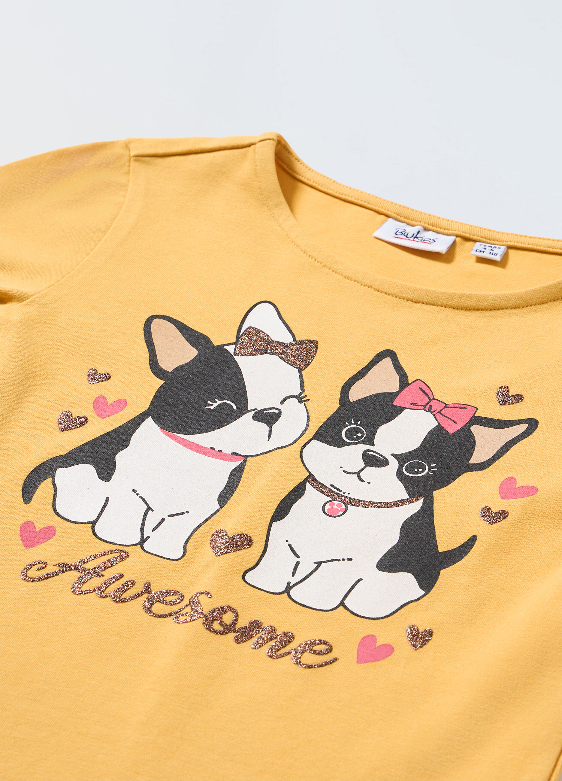 T-shirt in cotone stretch bambina_1