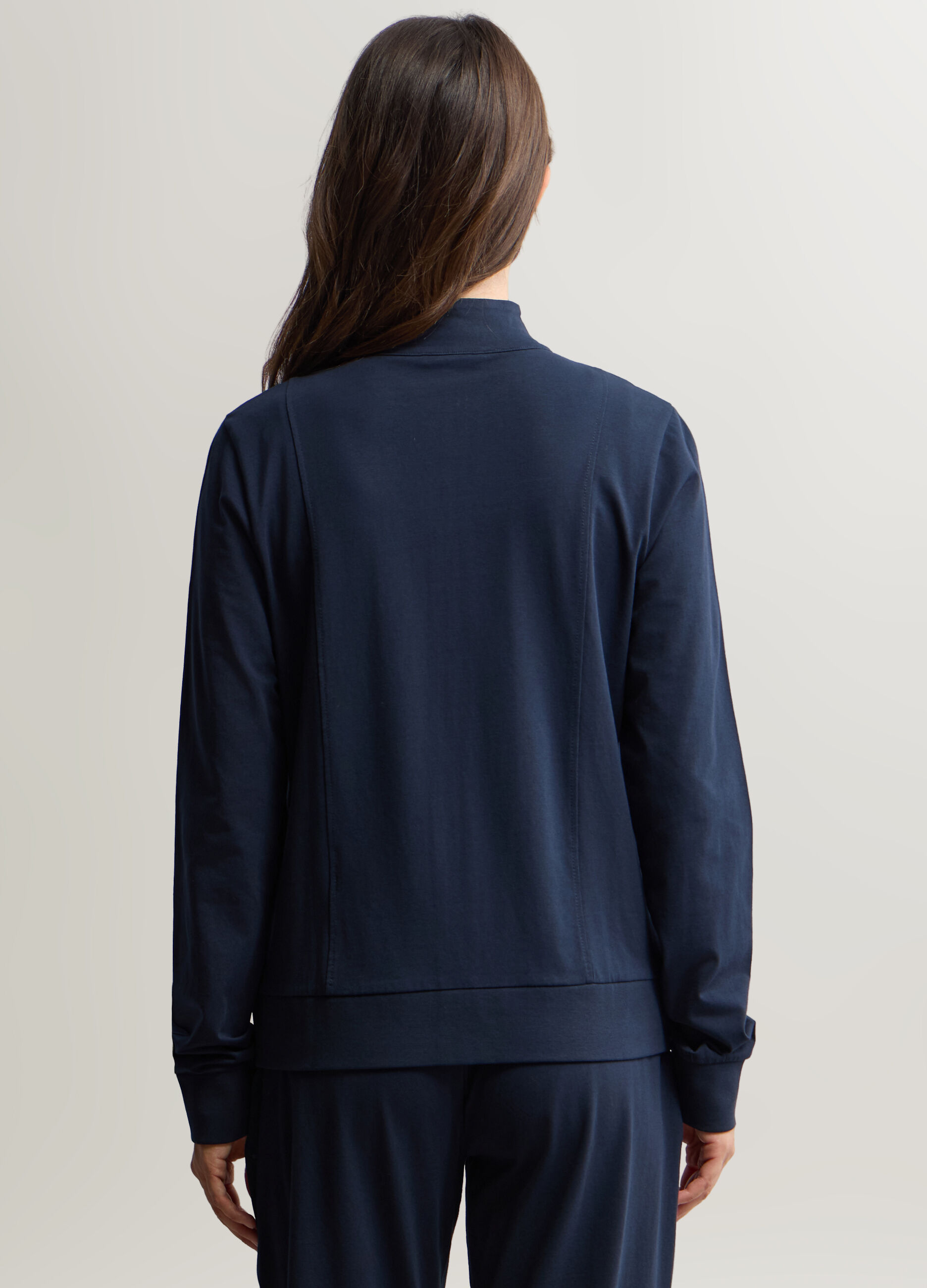 Felpa in jersey di cotone stretch donna_1