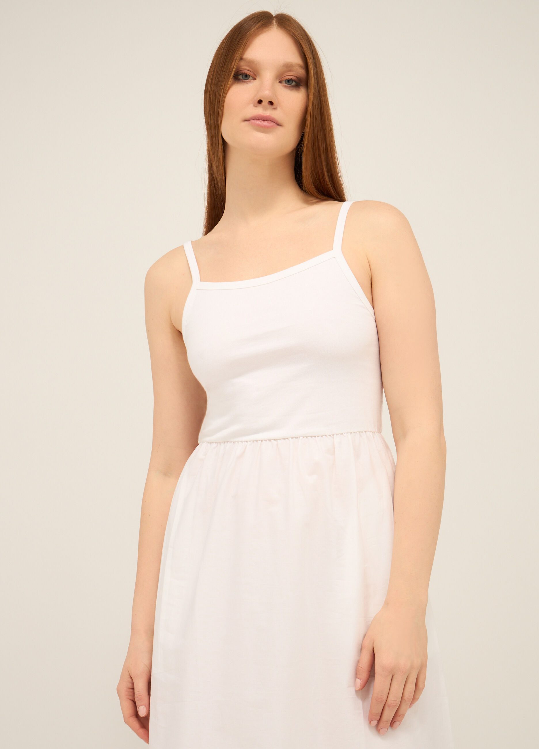 Abito lungo in puro cotone donna_2