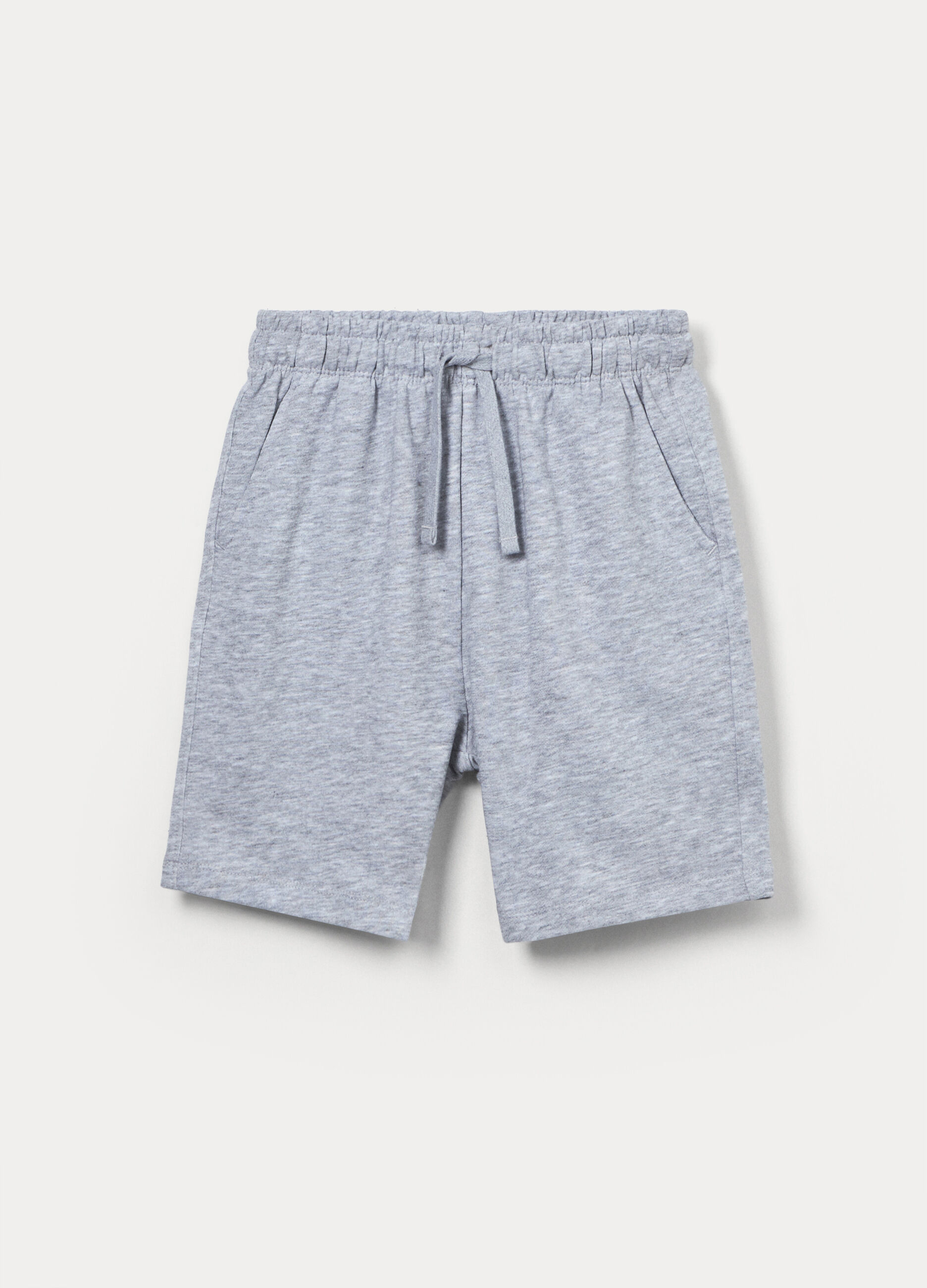 Shorts in french terry di misto cotone ragazza_0