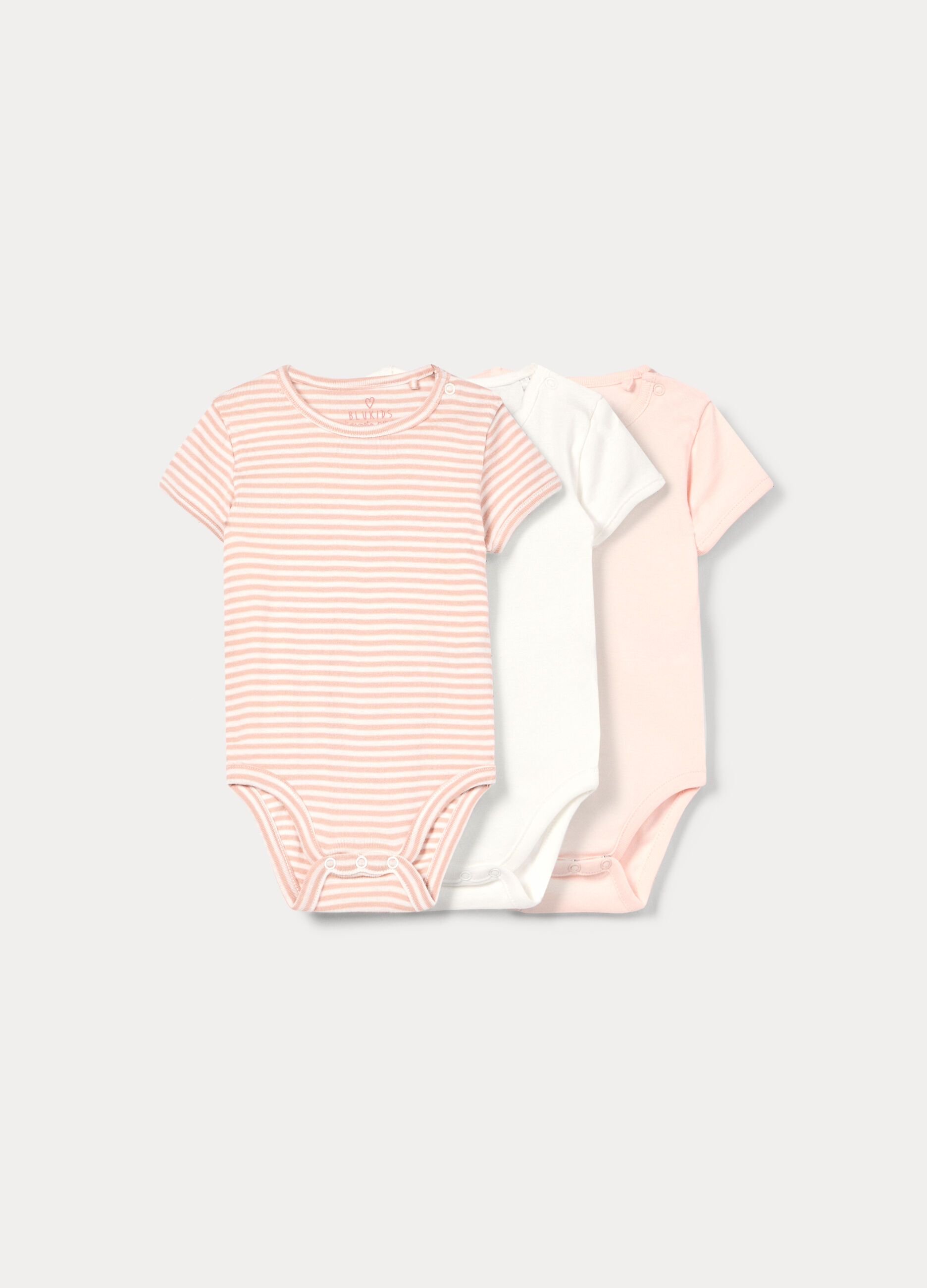 Pack 3 body in costina di puro cotone _0