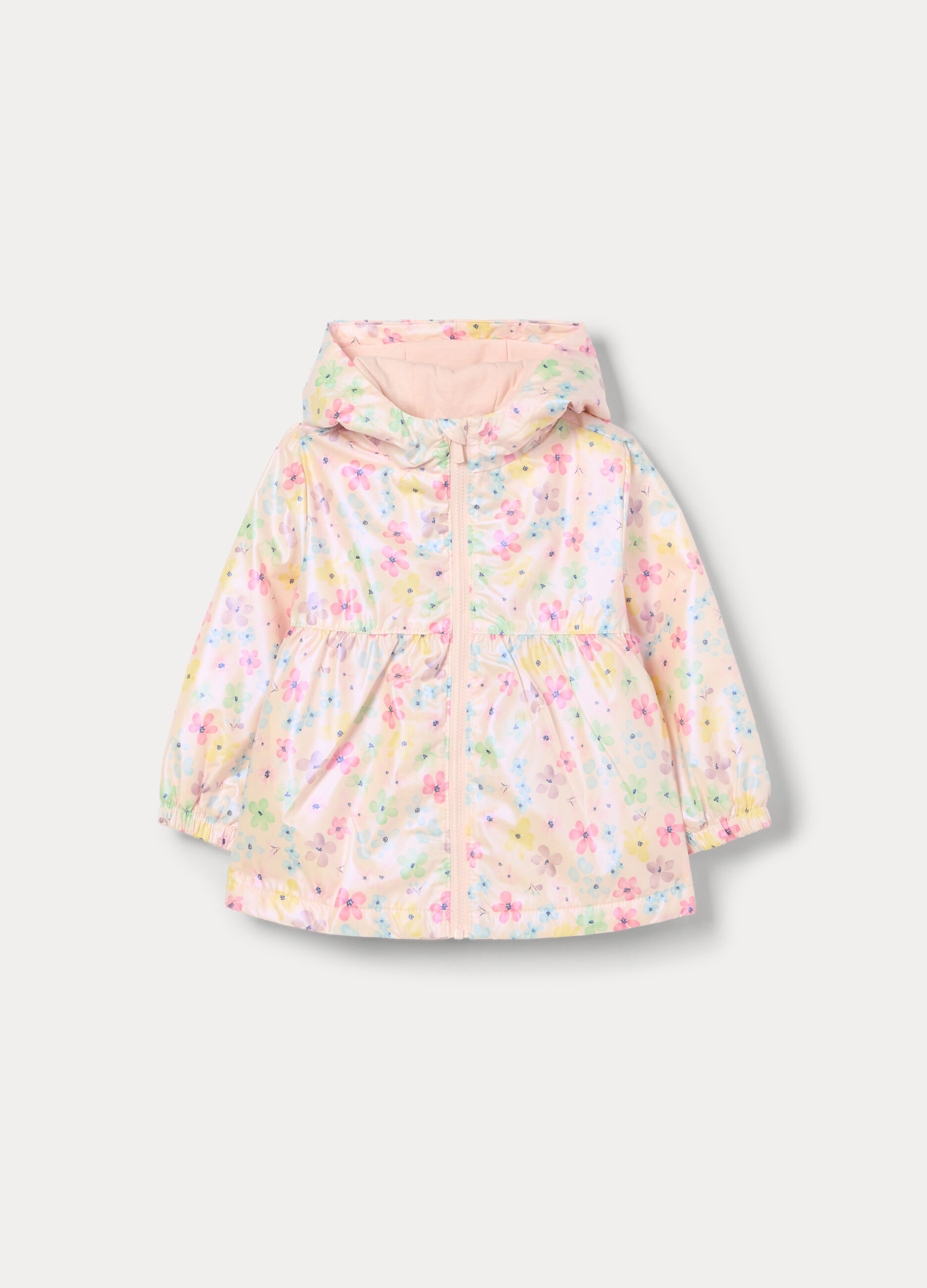 Giacca a vento con stampa bimba_0