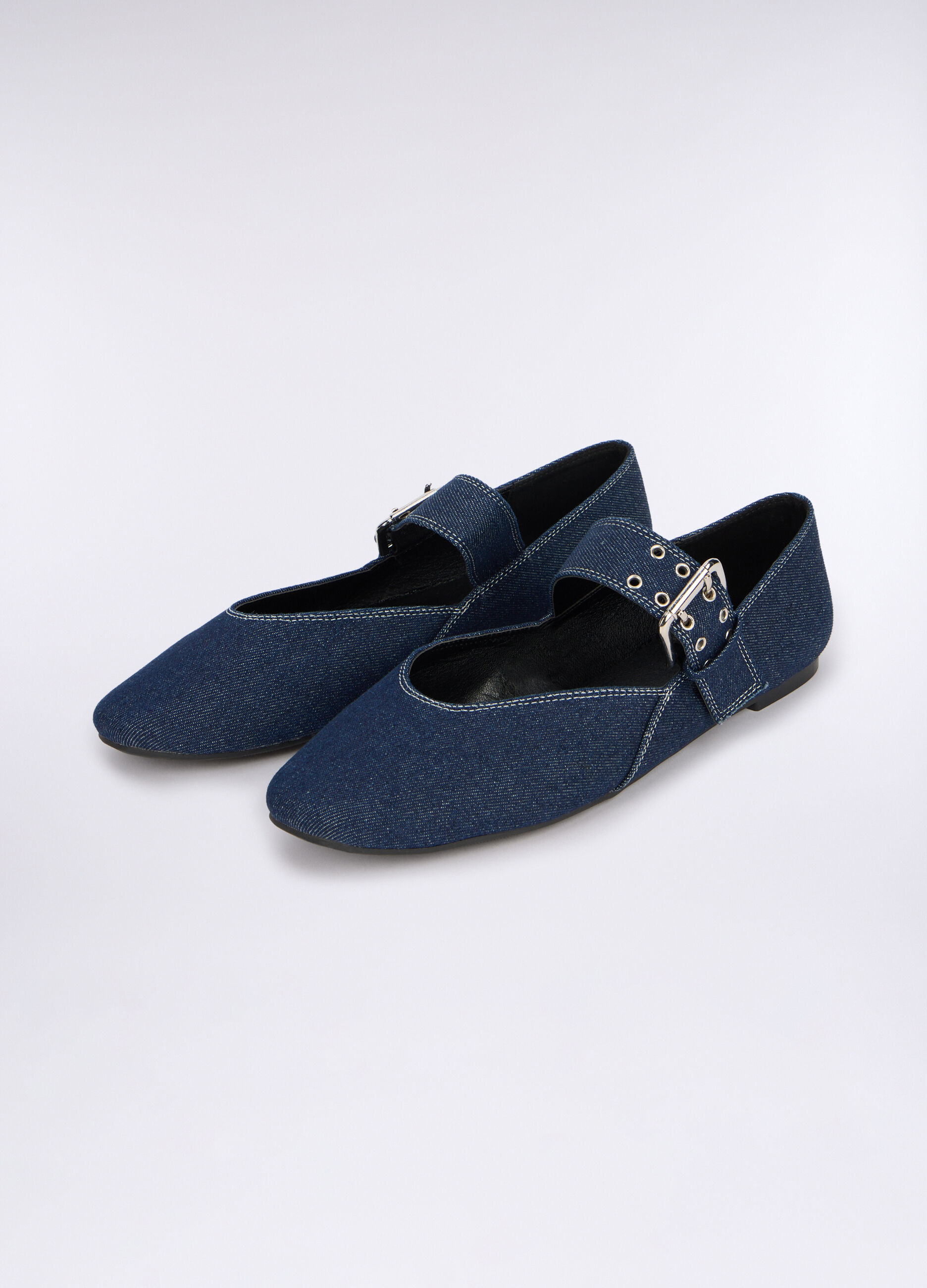 Ballerine effetto denim donna_0