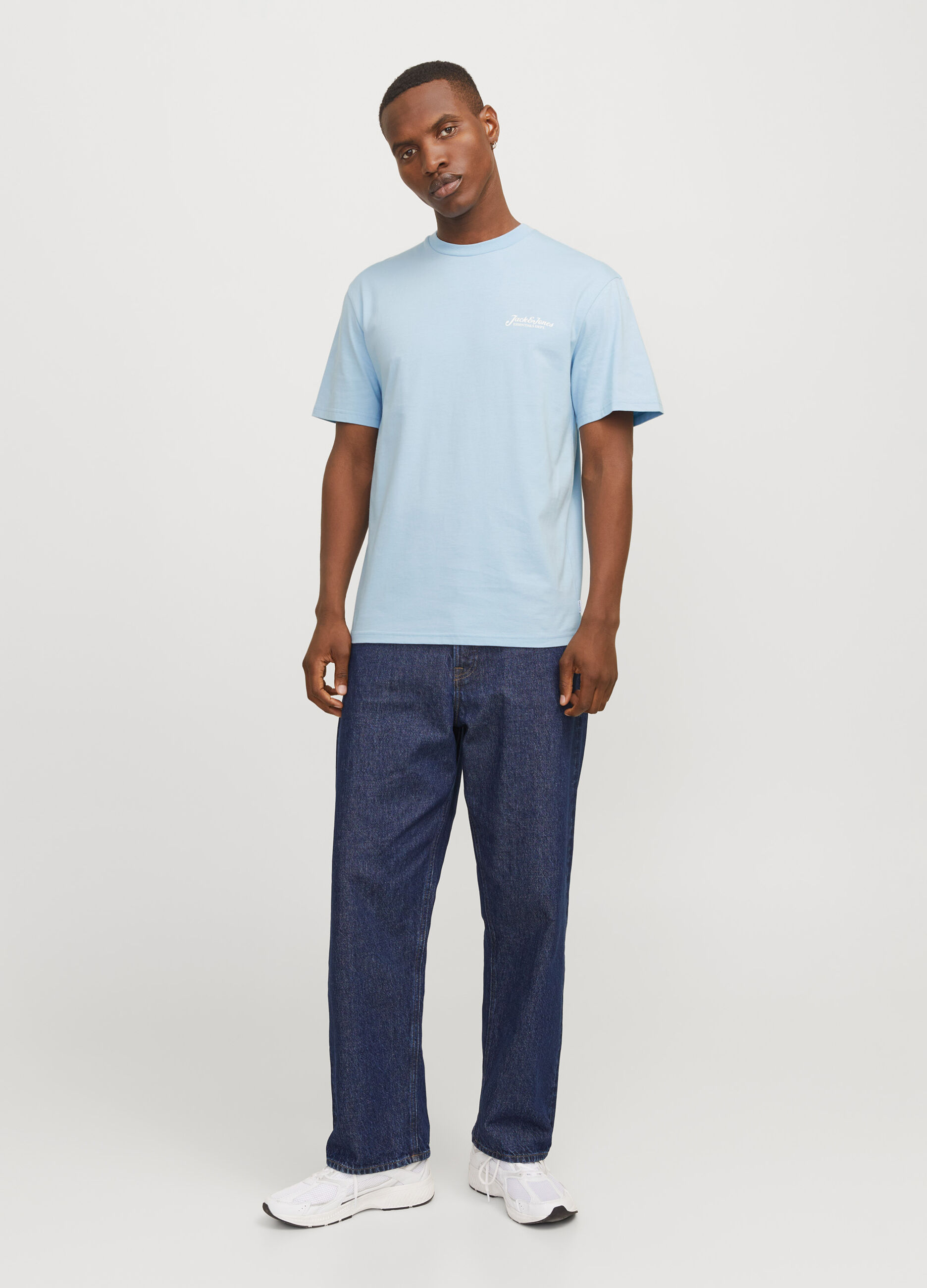T-shirt girocollo con stampa uomo_0