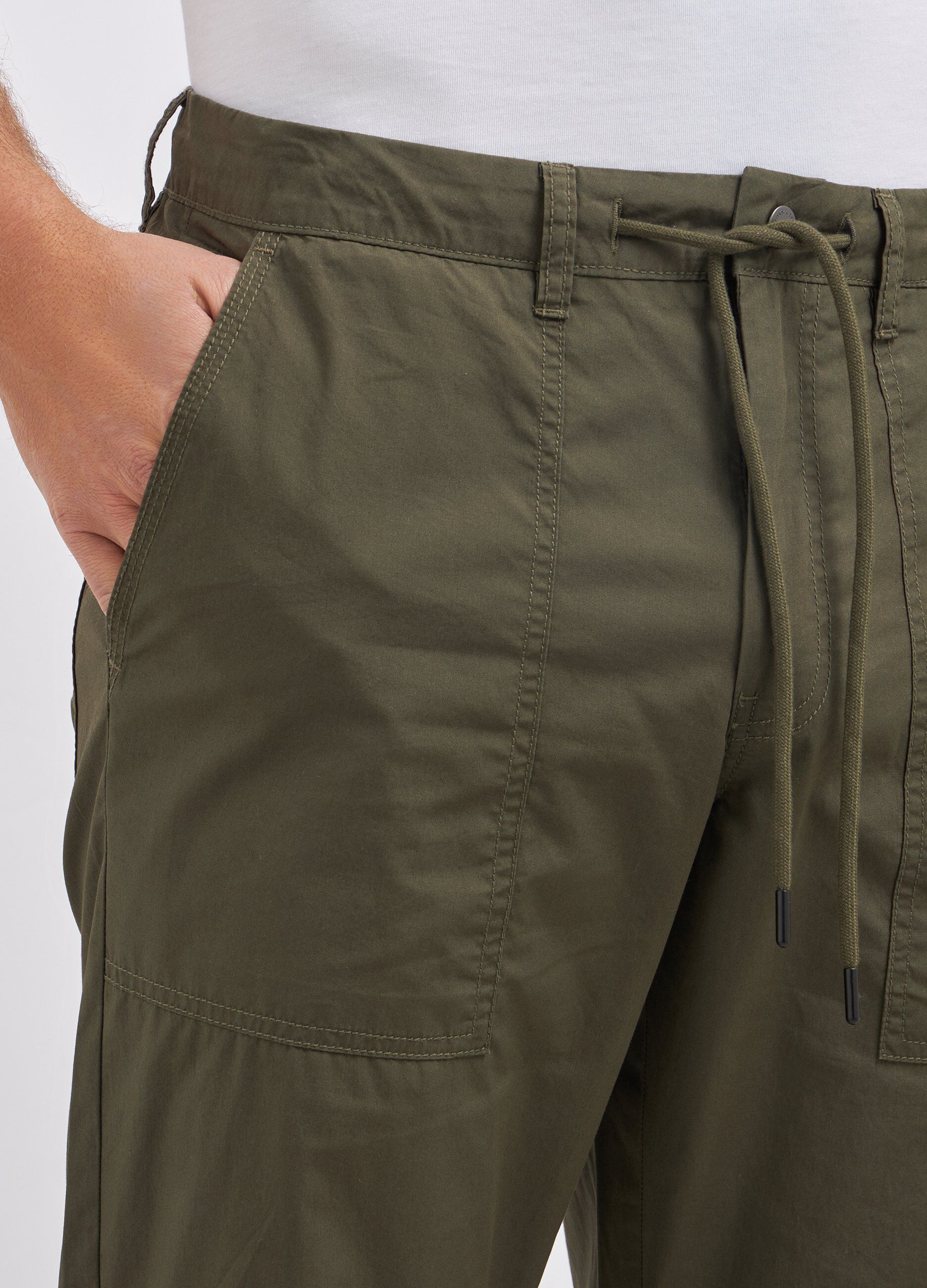 Pantaloni in puro cotone con coulisse uomo_2
