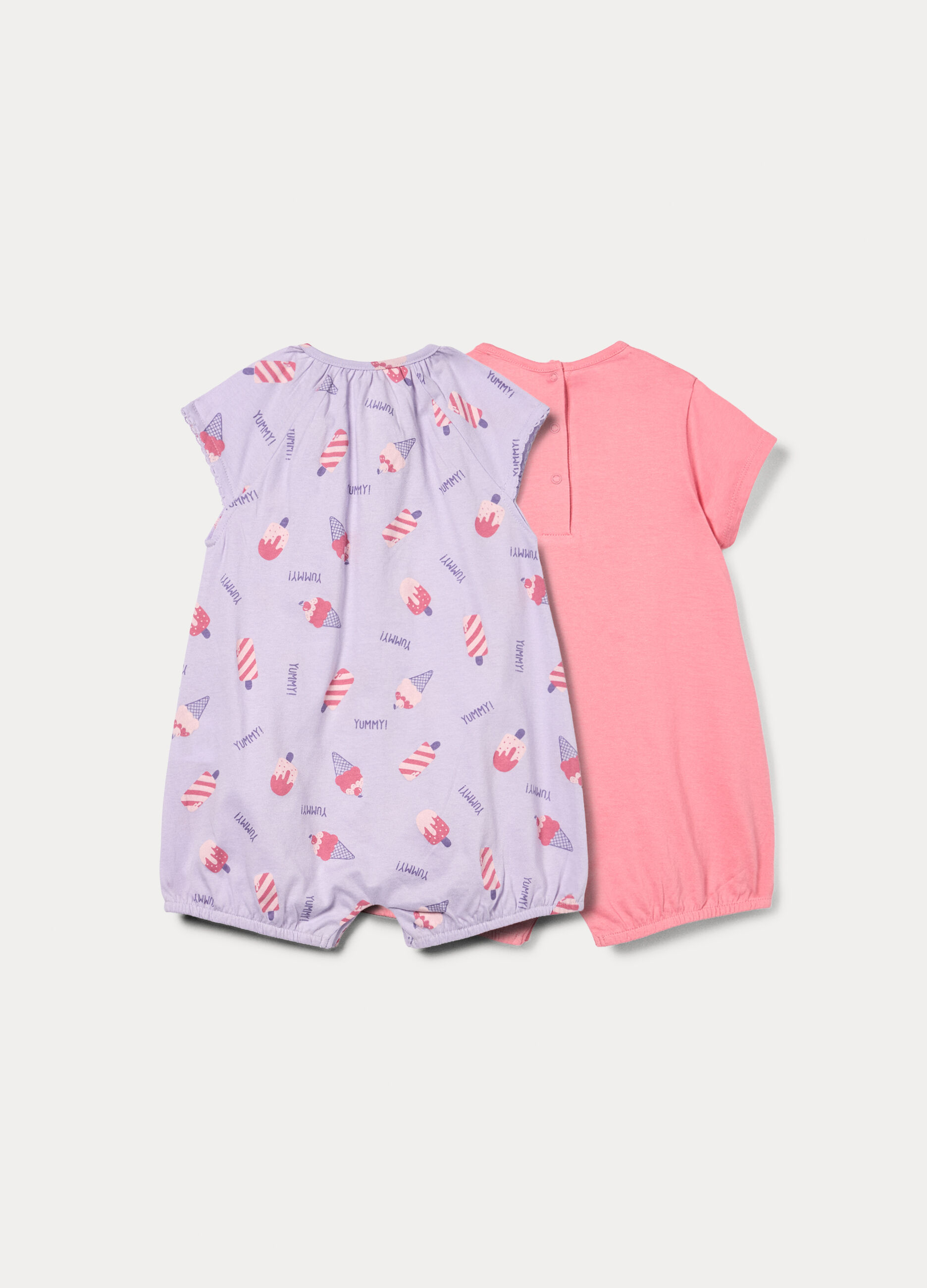 Pack 2 tutine pigiama in jersey di puro cotone _1