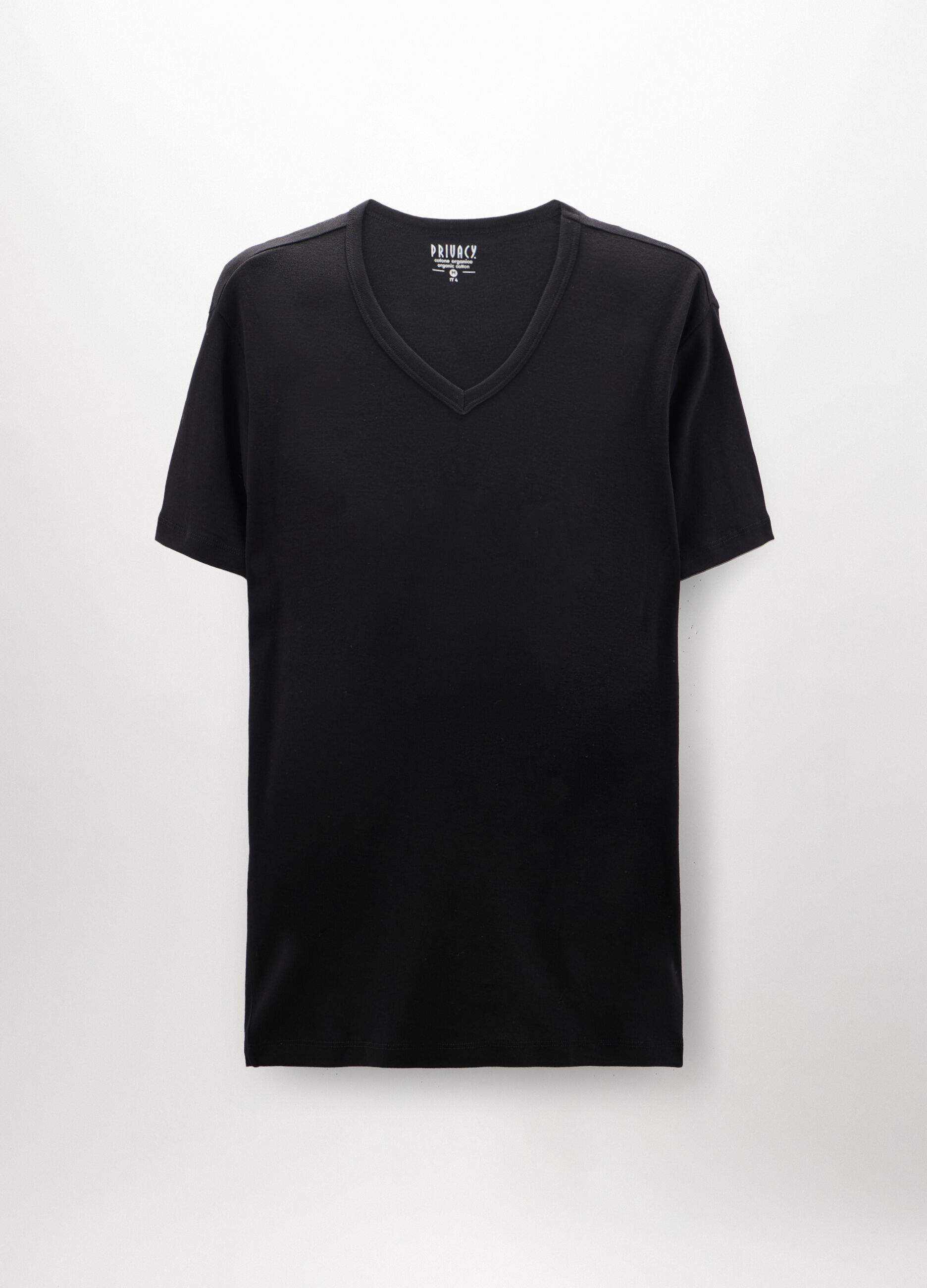2 pack T-shirt collo a V in puro cotone uomo_0
