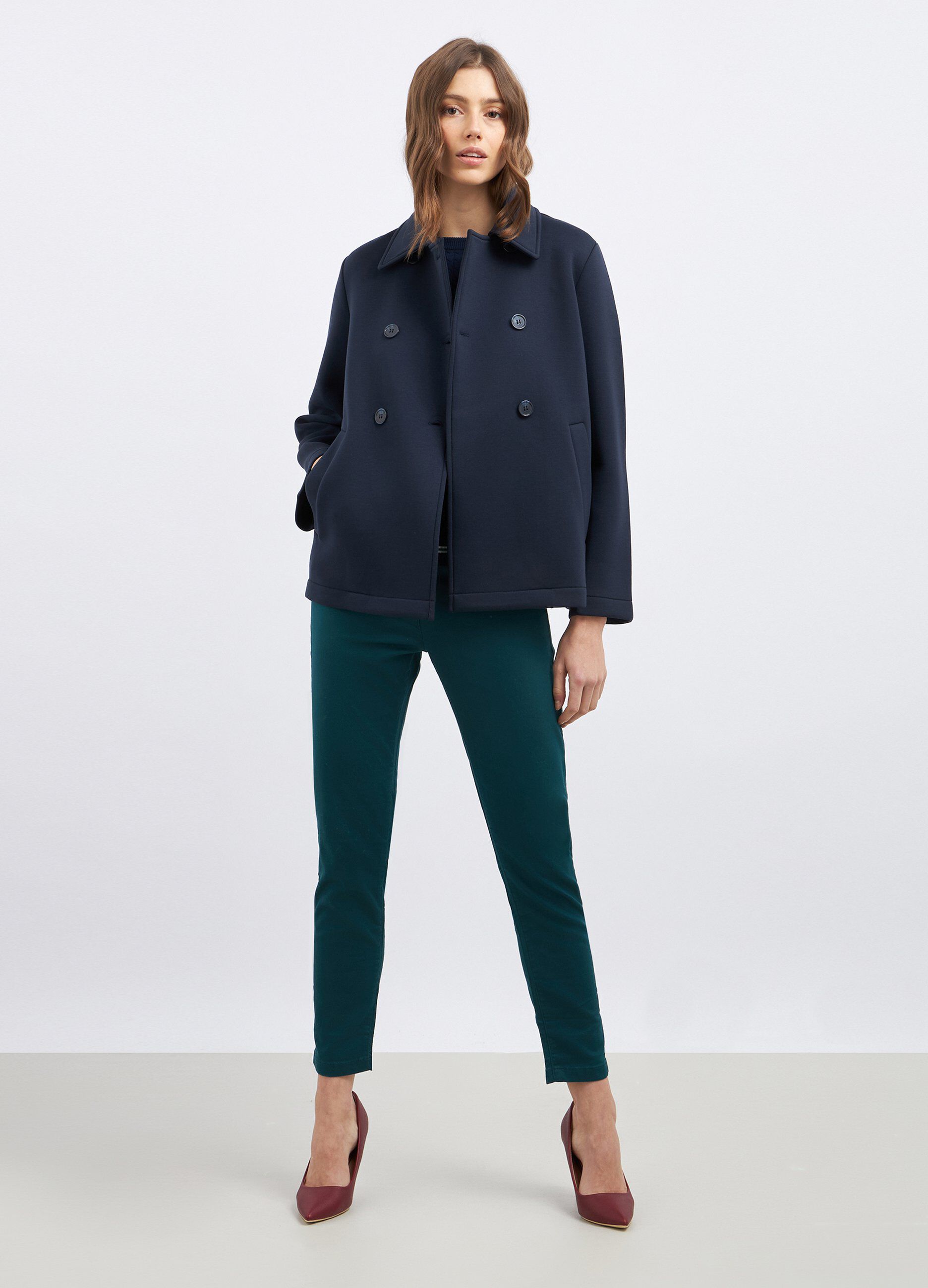Cappotto corto in doppiopetto donna_0