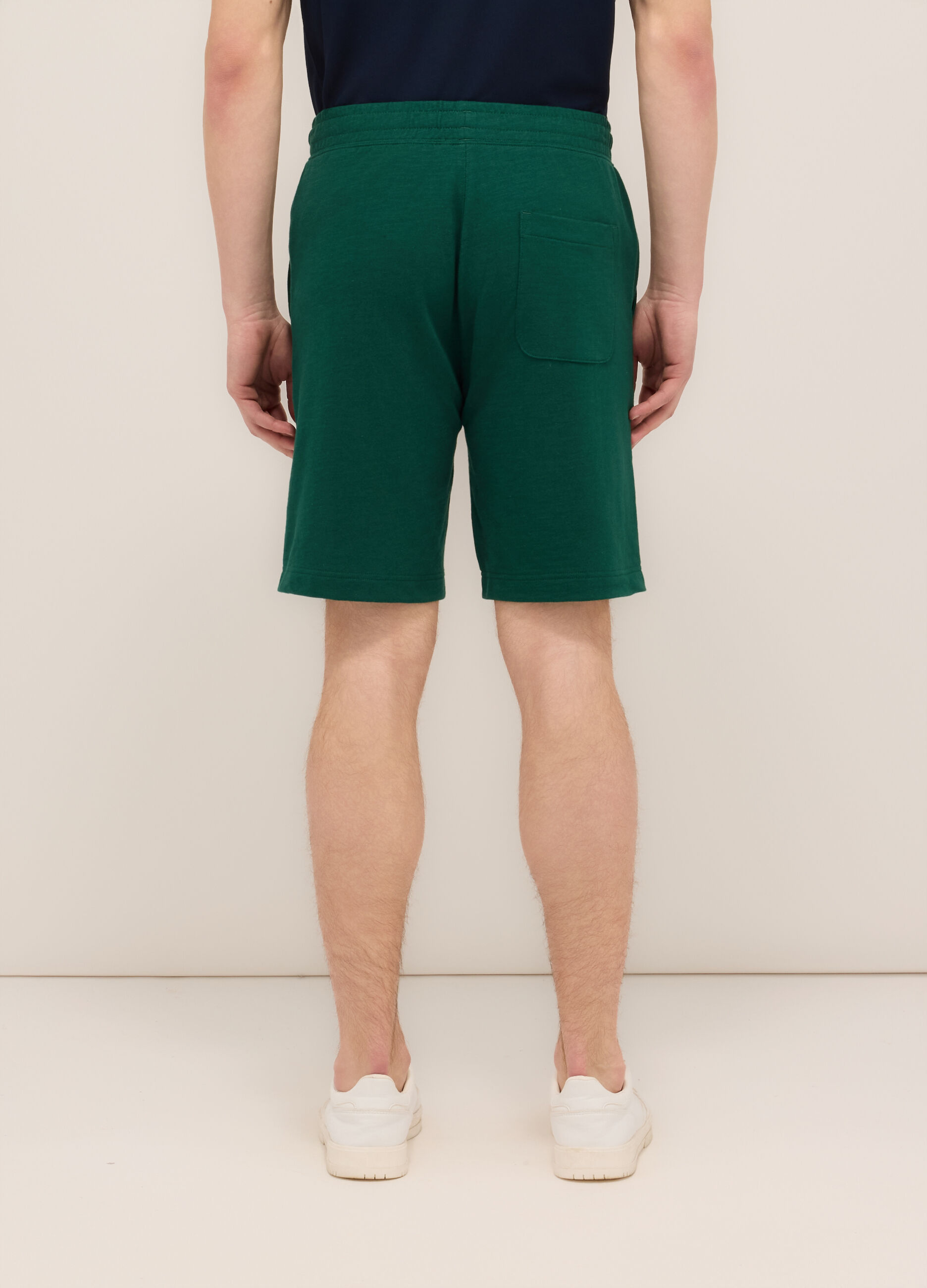 Pantaloncini in felpa di cotone uomo_1