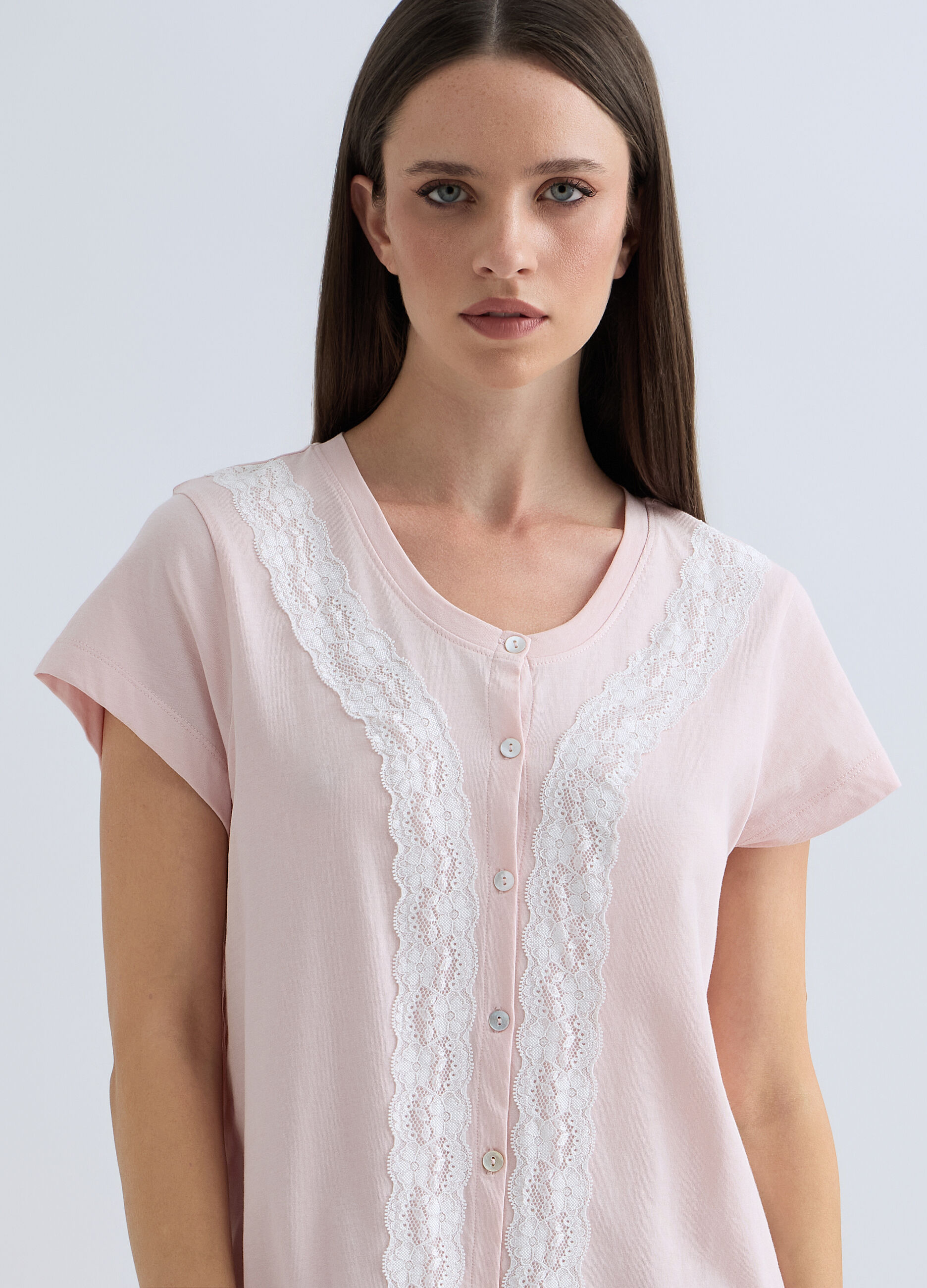 Camicia da notte corta donna _2