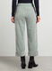 Pantaloni cropped in velluto a costine donna_1