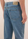 Jeans 5 tasche regular fit in denim di puro cotone uomo_3