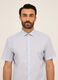 Camicia a maniche corte in misto cotone uomo_2