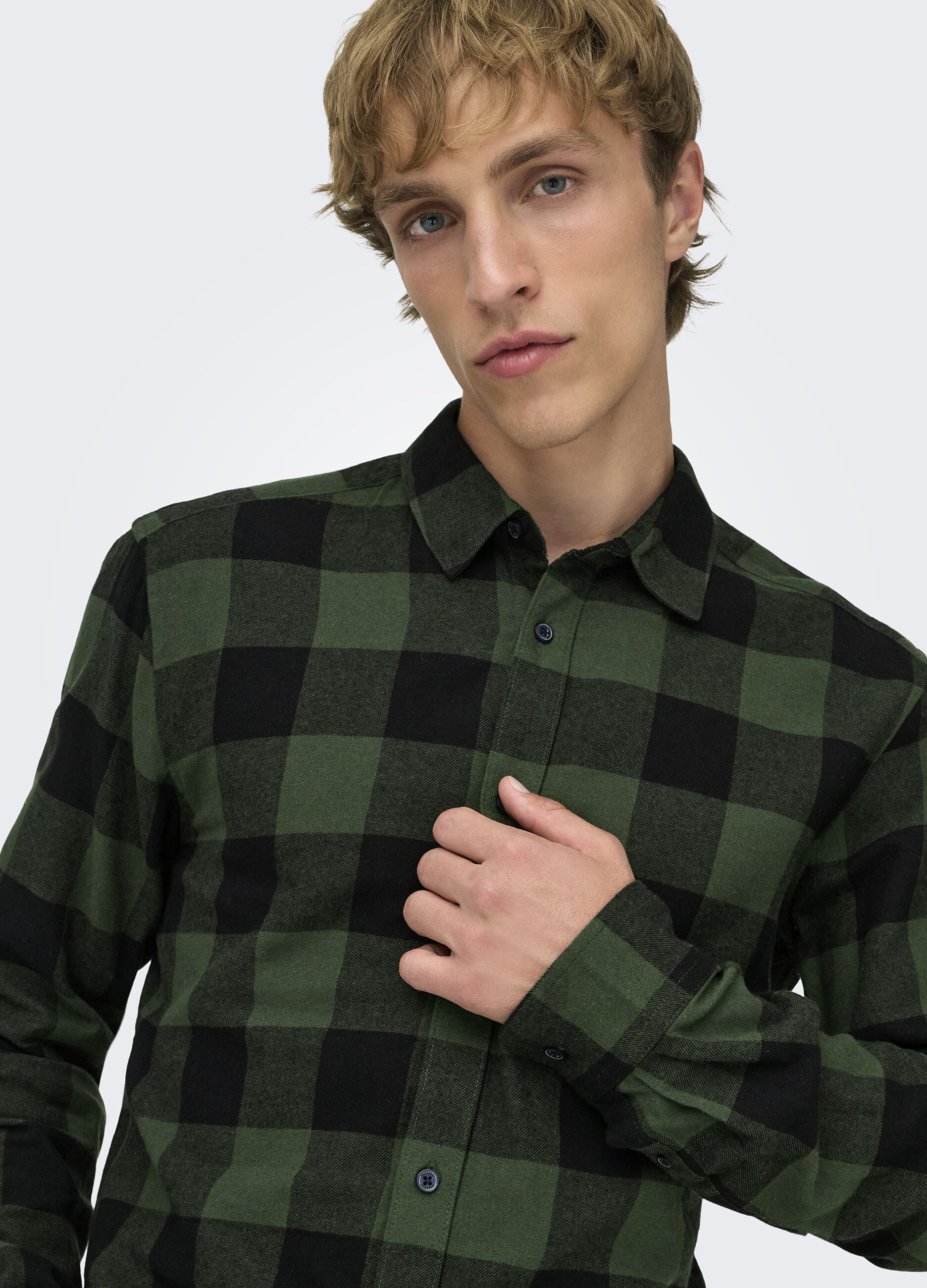 Camicia in flanella a quadri uomo_3