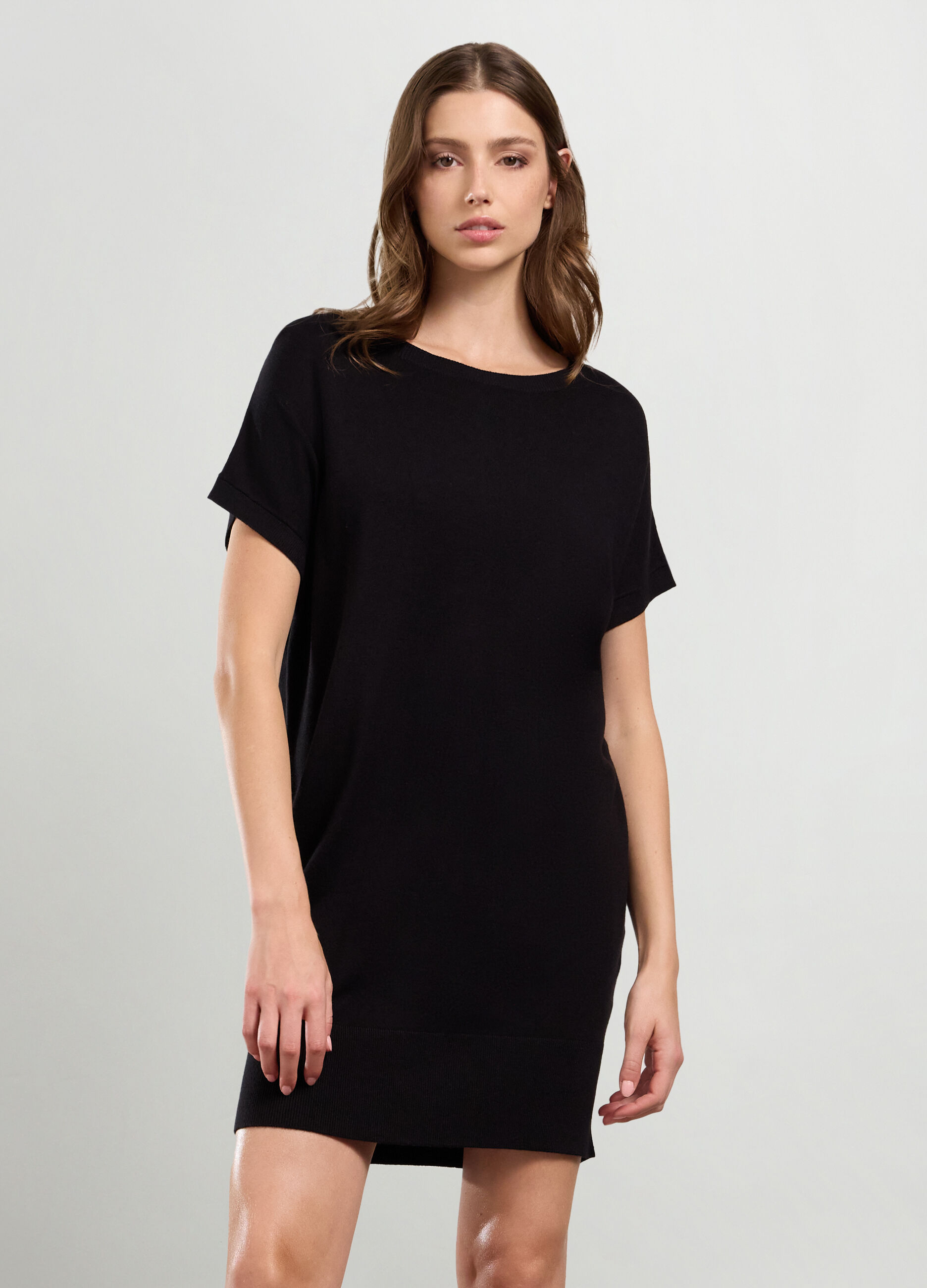 Maxi pullover in misto viscosa donna_0