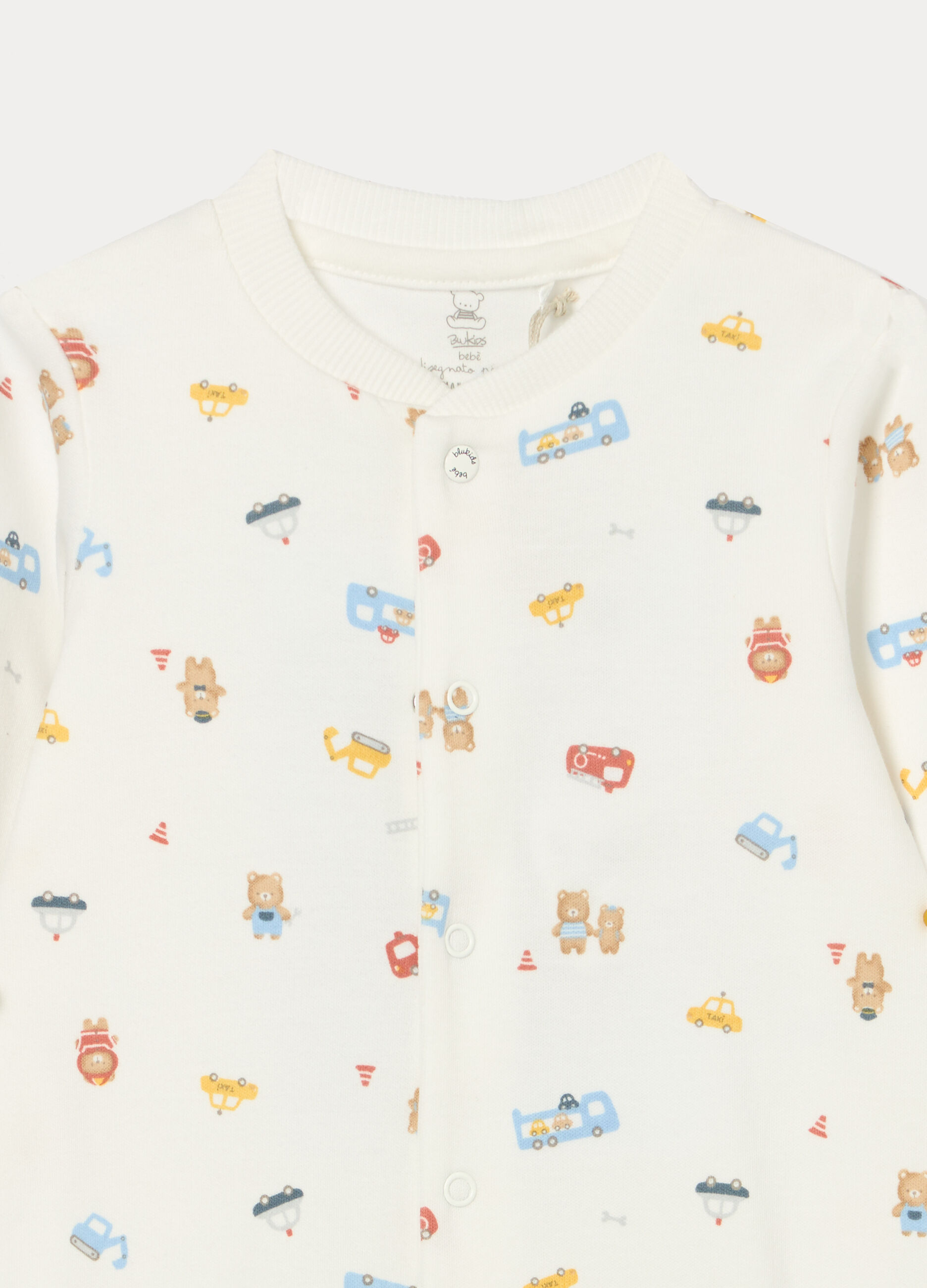 Tutina in interlock di puro cotone neonato_2