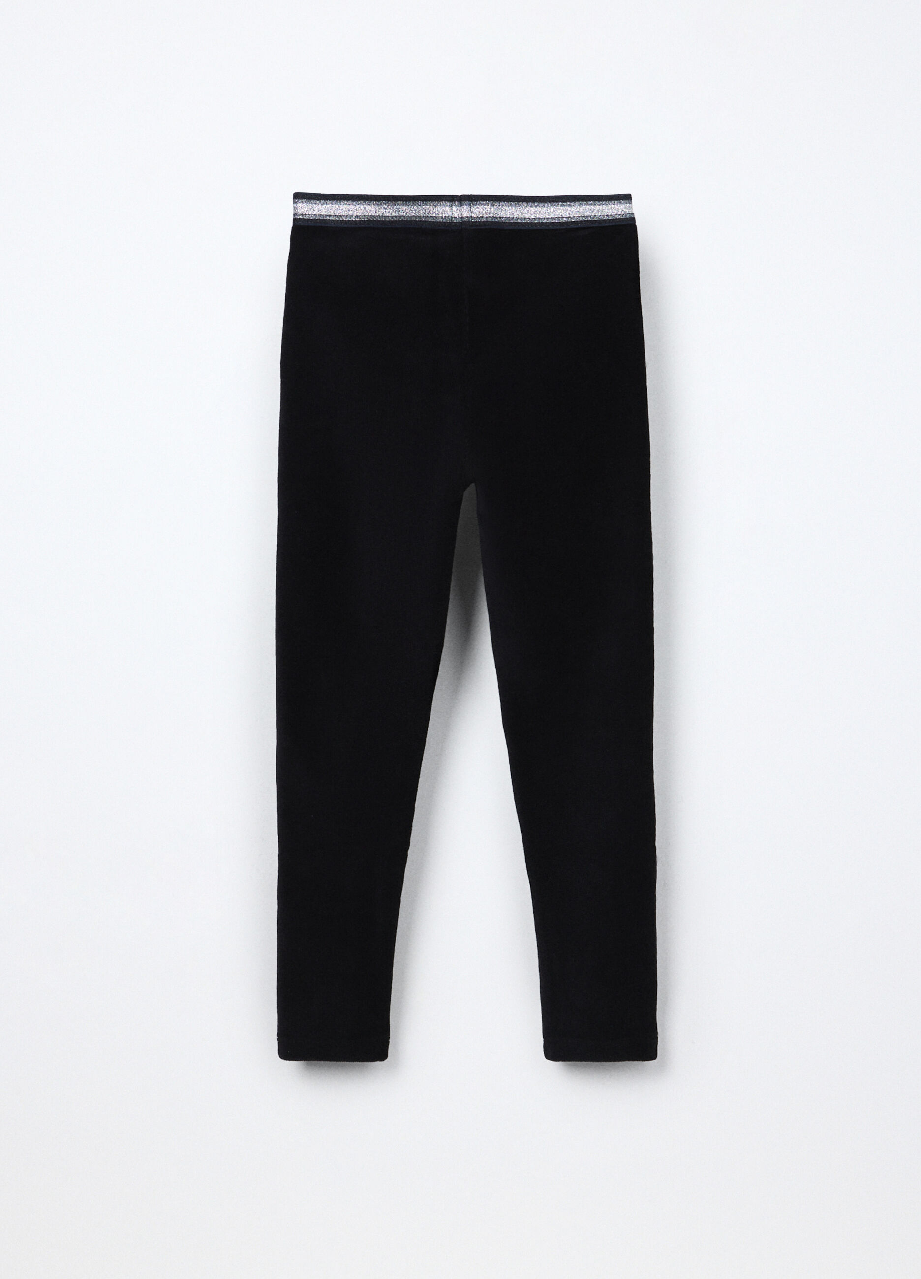 Jeggings velour misto cotone bambina_1