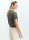 T-shirt girocollo stretch donna_2