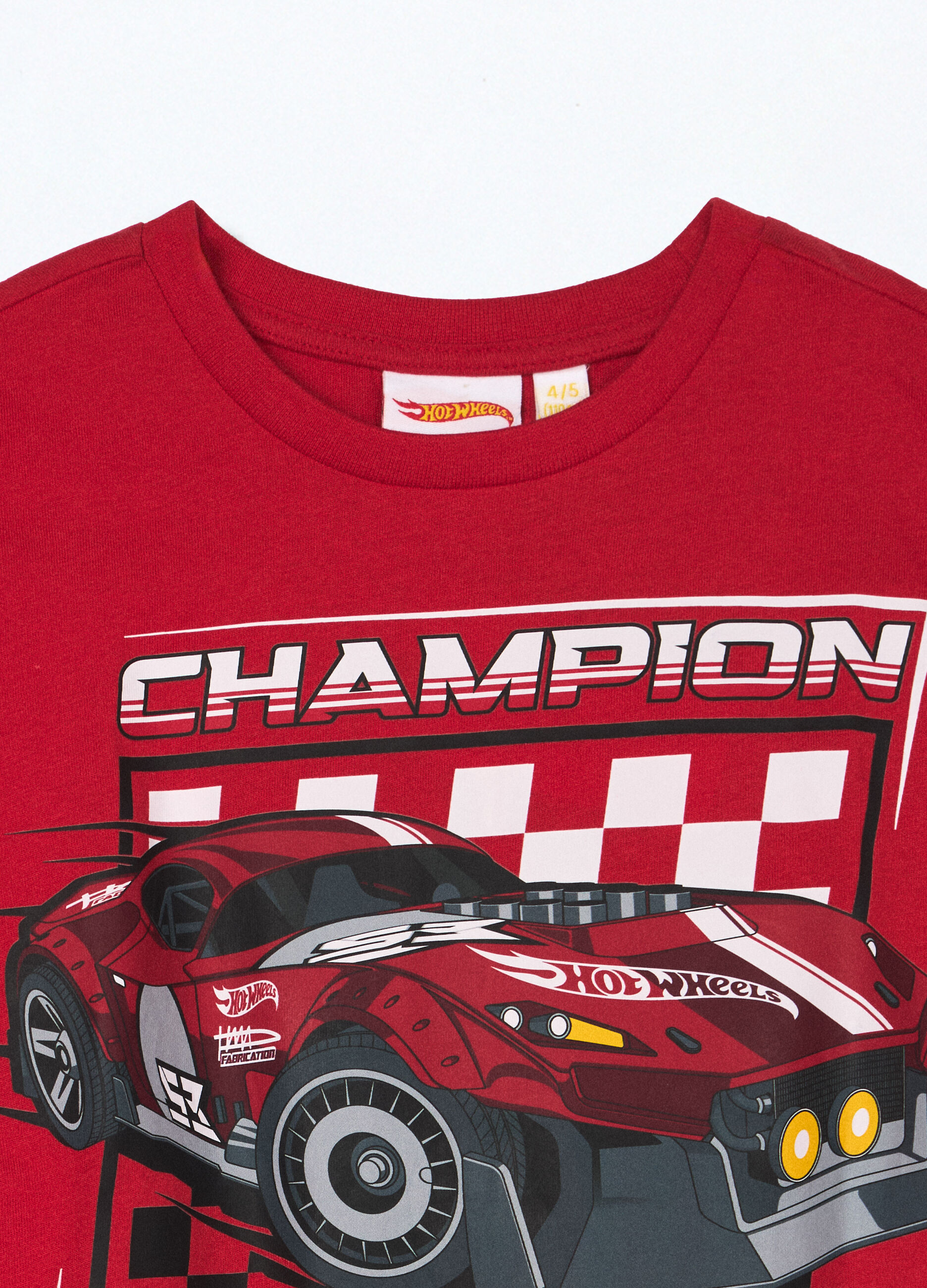 T-shirt Hot Wheels in jersey di puro cotone bambino_2
