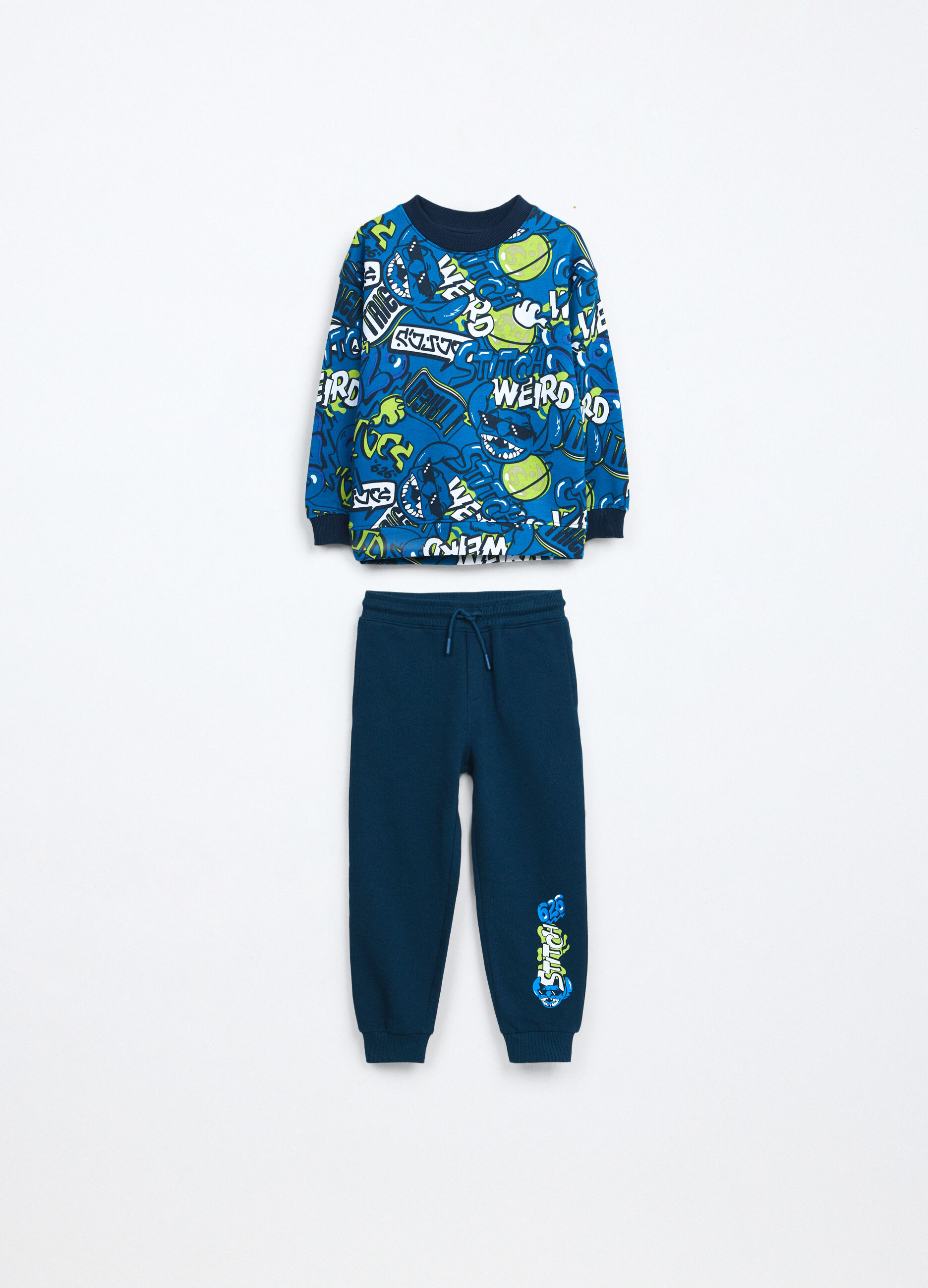 Jogging set in puro cotone fleece bambino_0