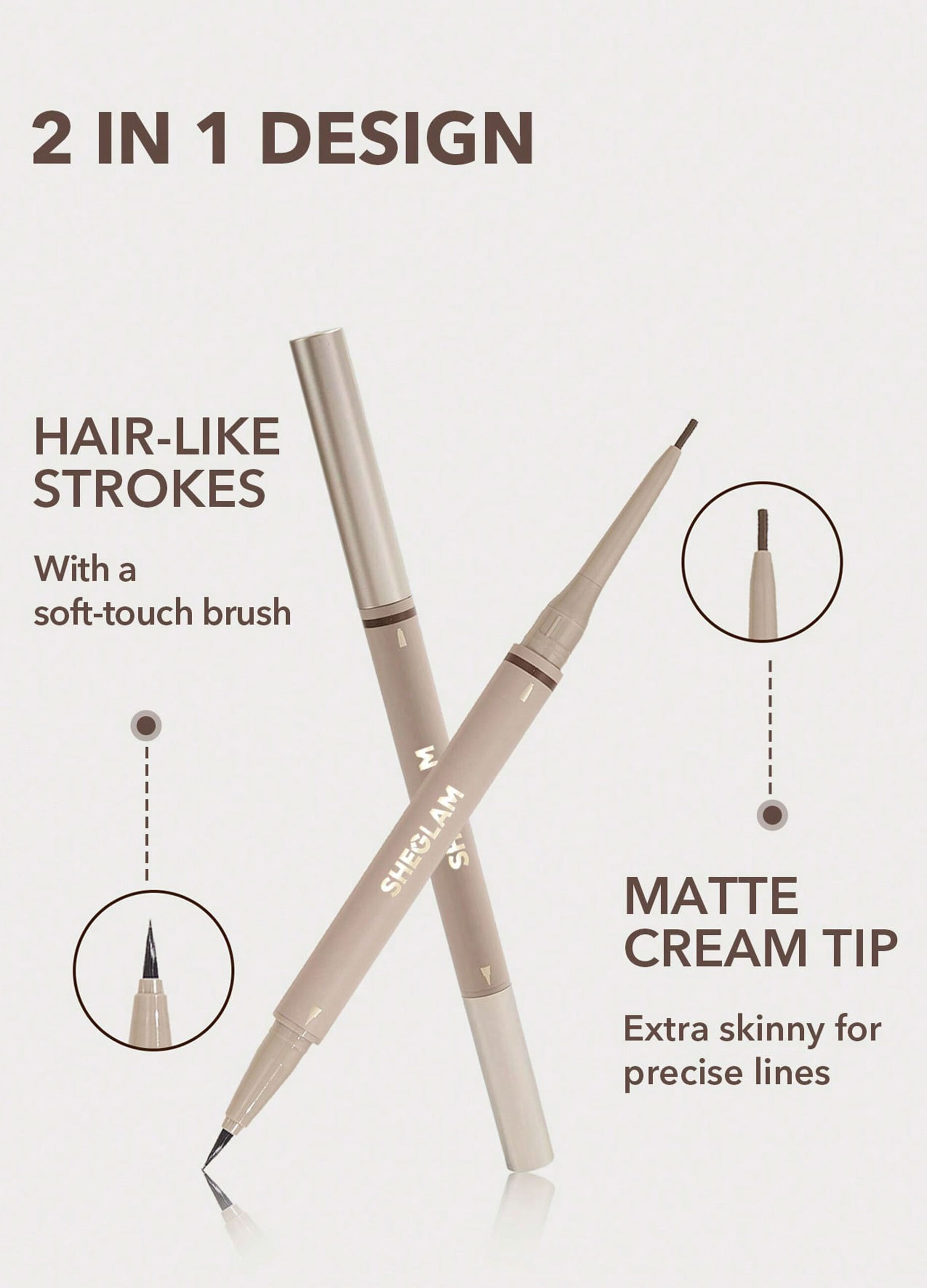 Matita per sopracciglia Brows On Demand 2-In-1 &ndash; Castano ramato_2