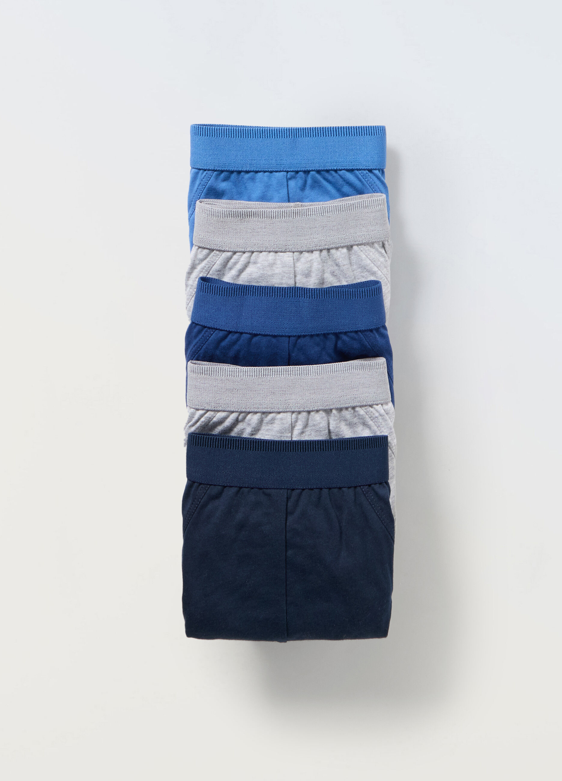 5 pack slip in jersey di cotone con elastico uomo
